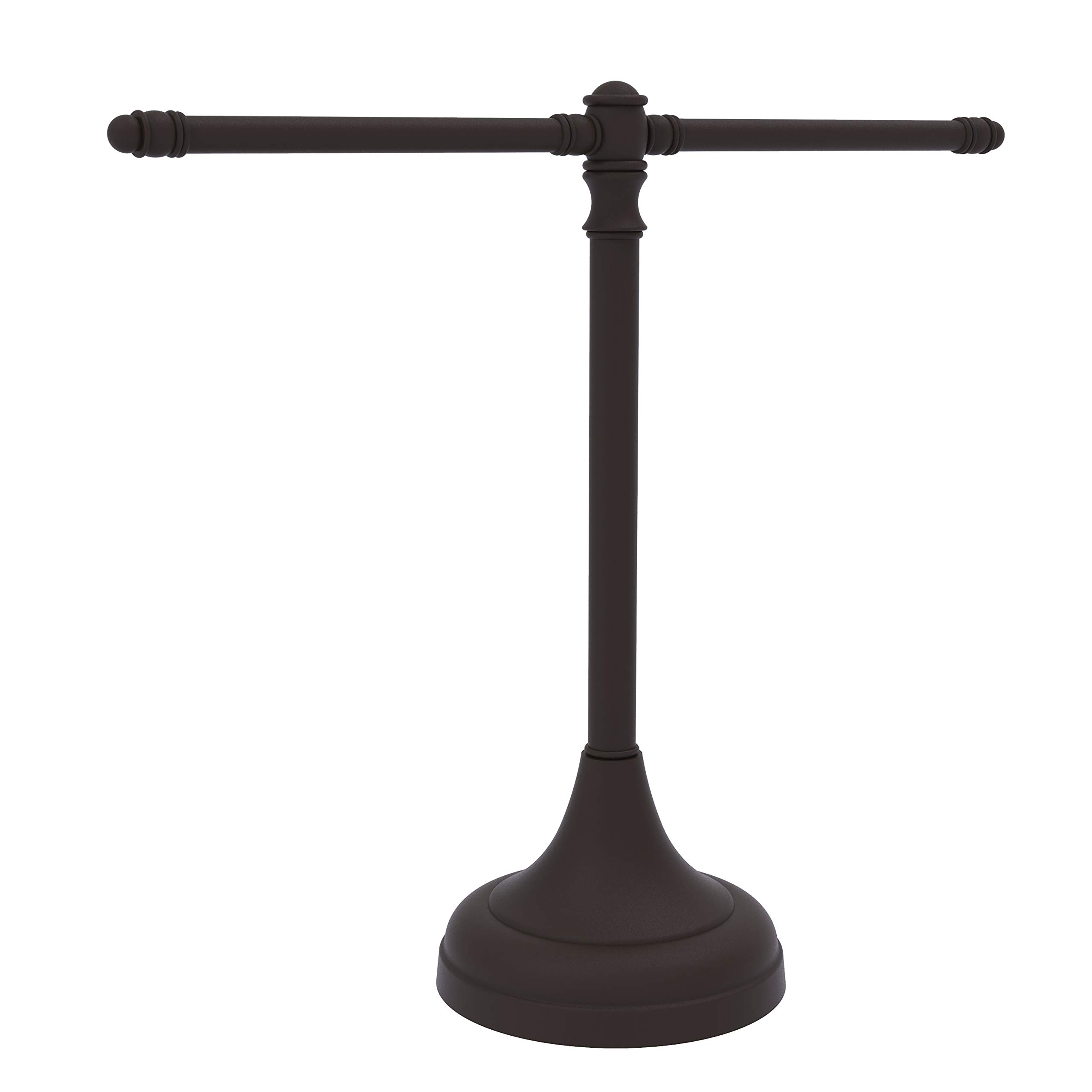 Allied Brass CL-11-ORB Carolina Collection Oil Rubbed Bronze Bathroom Towel Stand - Perfect for Guest Bathrooms, Powder Rooms & Luxury Home Decor