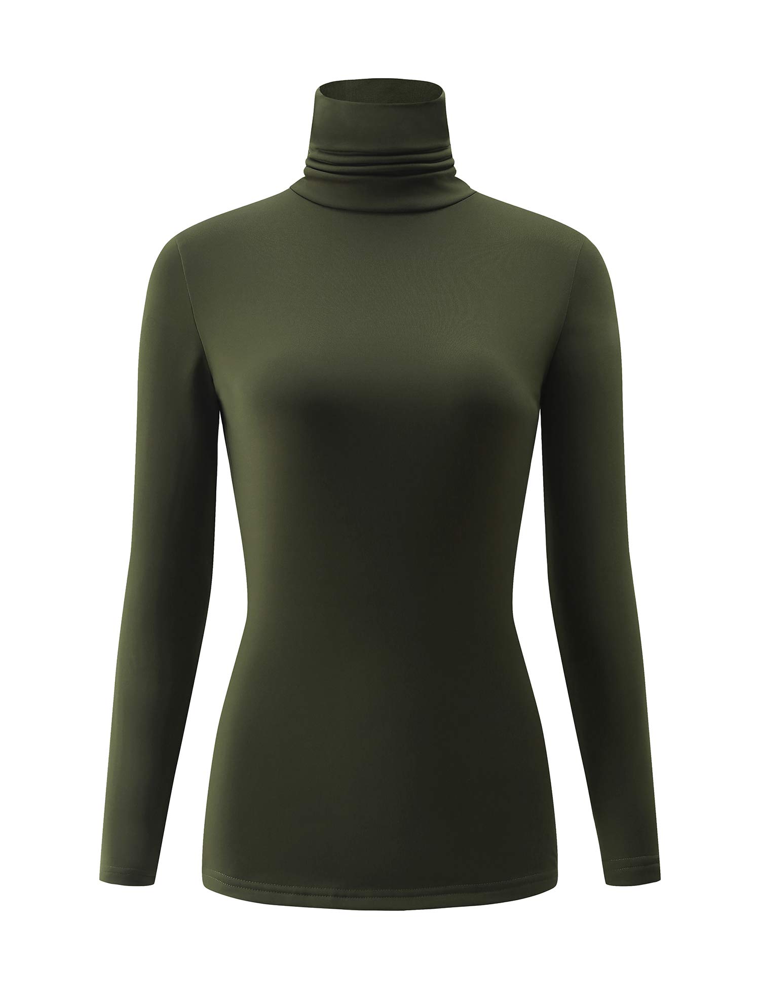 Kindcall Women's Lightweight Thermal Turtleneck Long Sleeve Shirt - Soft Casual Top for Fall & Winter Layering | Perfect for Office, Travel & Everyday Comfort