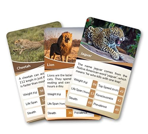 Smart Trump Cards Game Set - Predators & Aquatic Life Combo | Fun Educational Card Game for Kids & Adults | Perfect for Family Game Nights & Classroom Learning