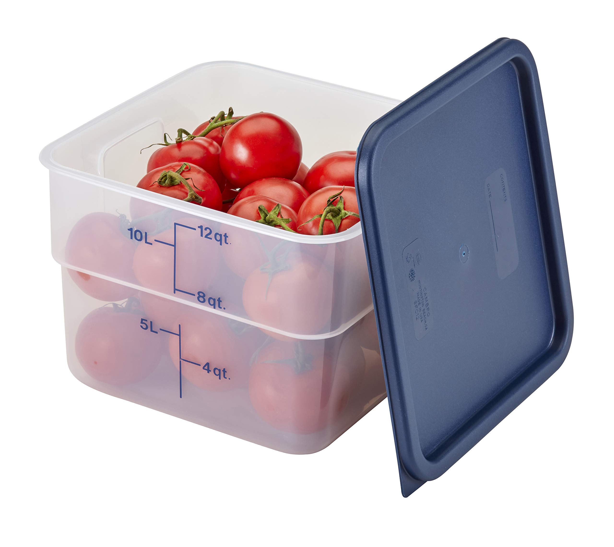 Cambro 12SFSPP190 12 Quart Polypropylene Food Storage Container - CamSquare® (Case of 6) | Commercial Kitchen, Restaurant, Catering & Bulk Food Storage Solution