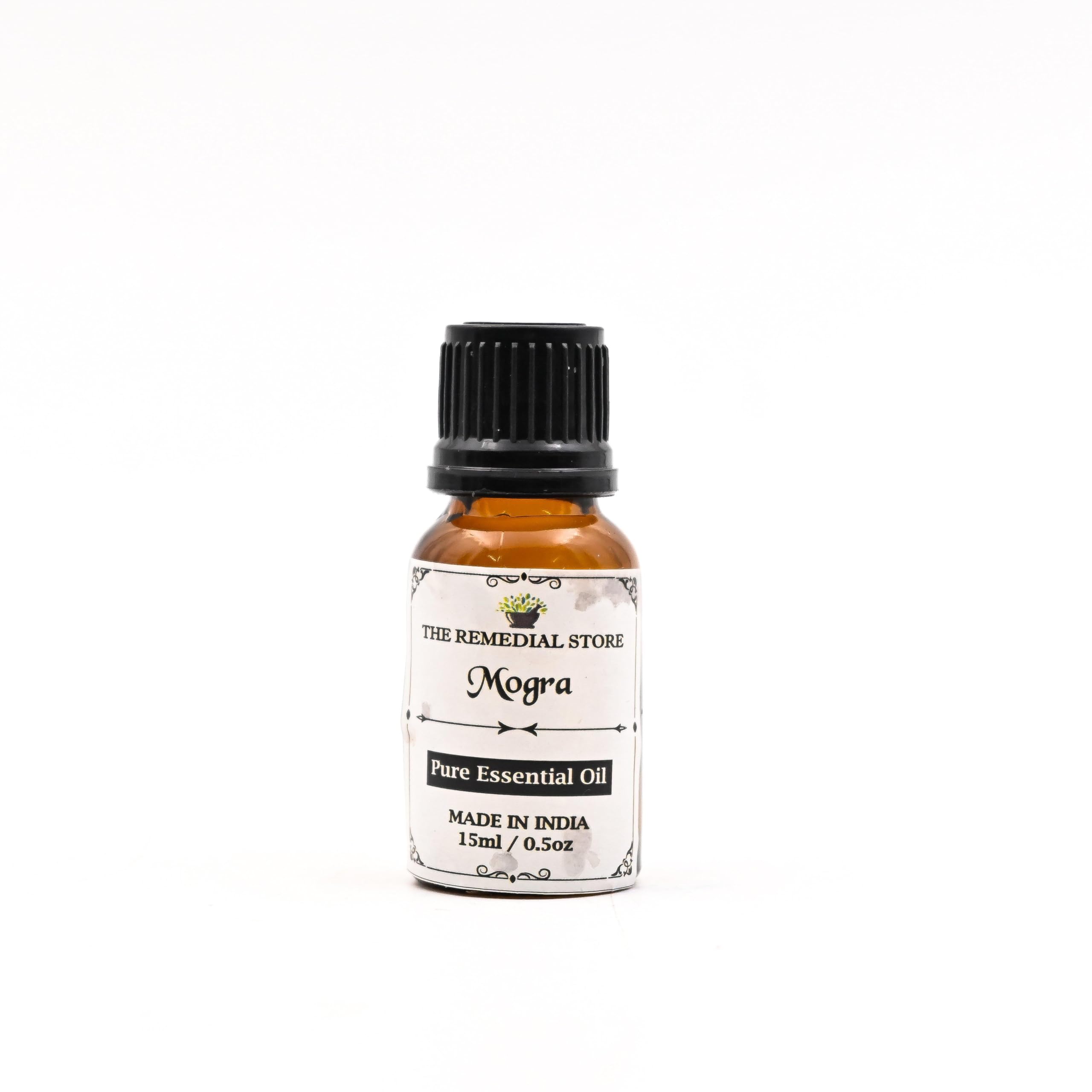 THE REMEDIAL STORE Pure Mogra Essential Oil for Aromatherapy & Relaxation - 100% Natural, Preservative-Free Bath & Massage Oil (1 Pack) - Perfect for Spa, Yoga & Stress Relief