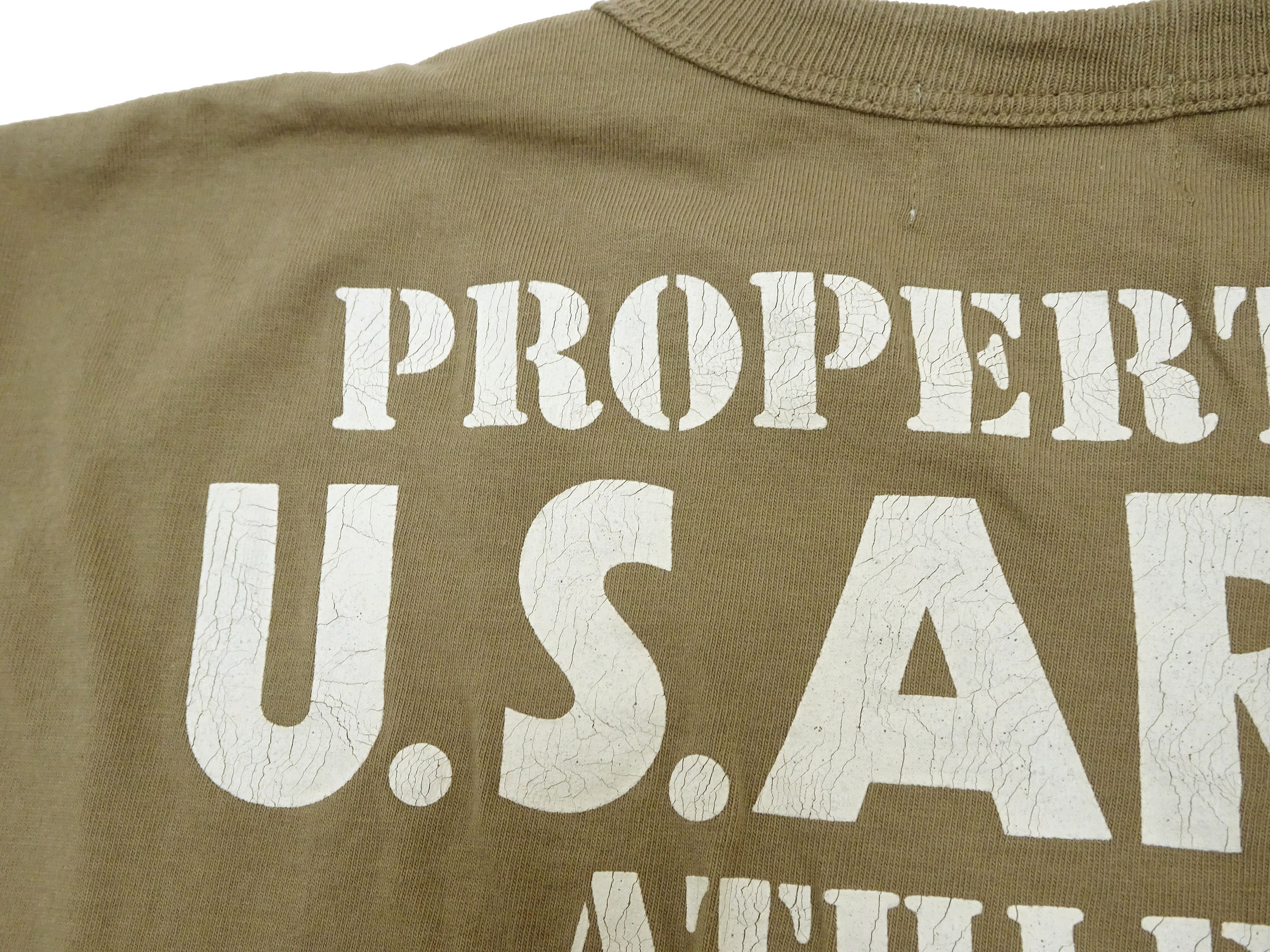 Buzz Rickson Men's U.S. Army Athletic Graphic Short Sleeve T-Shirt | Vintage Military Tee | Loopwheeled Cotton | BR79348-135 Khaki | Casual Wear & Military Enthusiast Collection