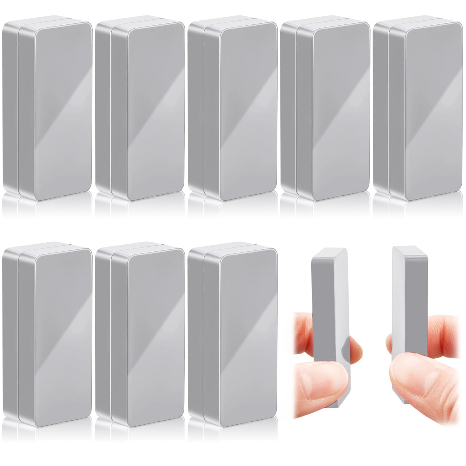 16-Piece Waterproof Magnetic Curtain Weights for Outdoor, Bathroom & Shower - Windproof Drapery Weights for Home Decor, Liners, Flags & Tablecloths (Gray) - Perfect for Patio, Beach & Camping Use