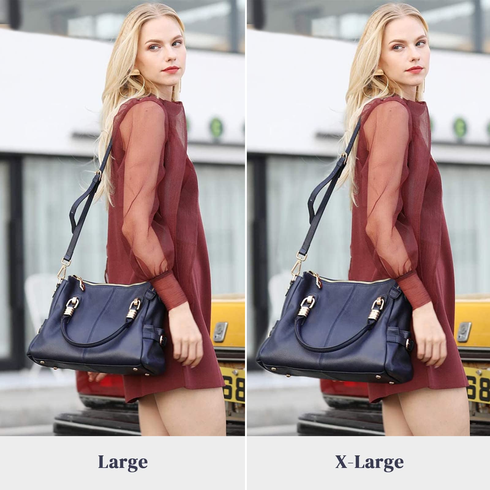 Genuine Leather Women's Purses & Handbags - Soft Satchel Tote Shoulder Bag for Work, Travel & Everyday Use | Kattee