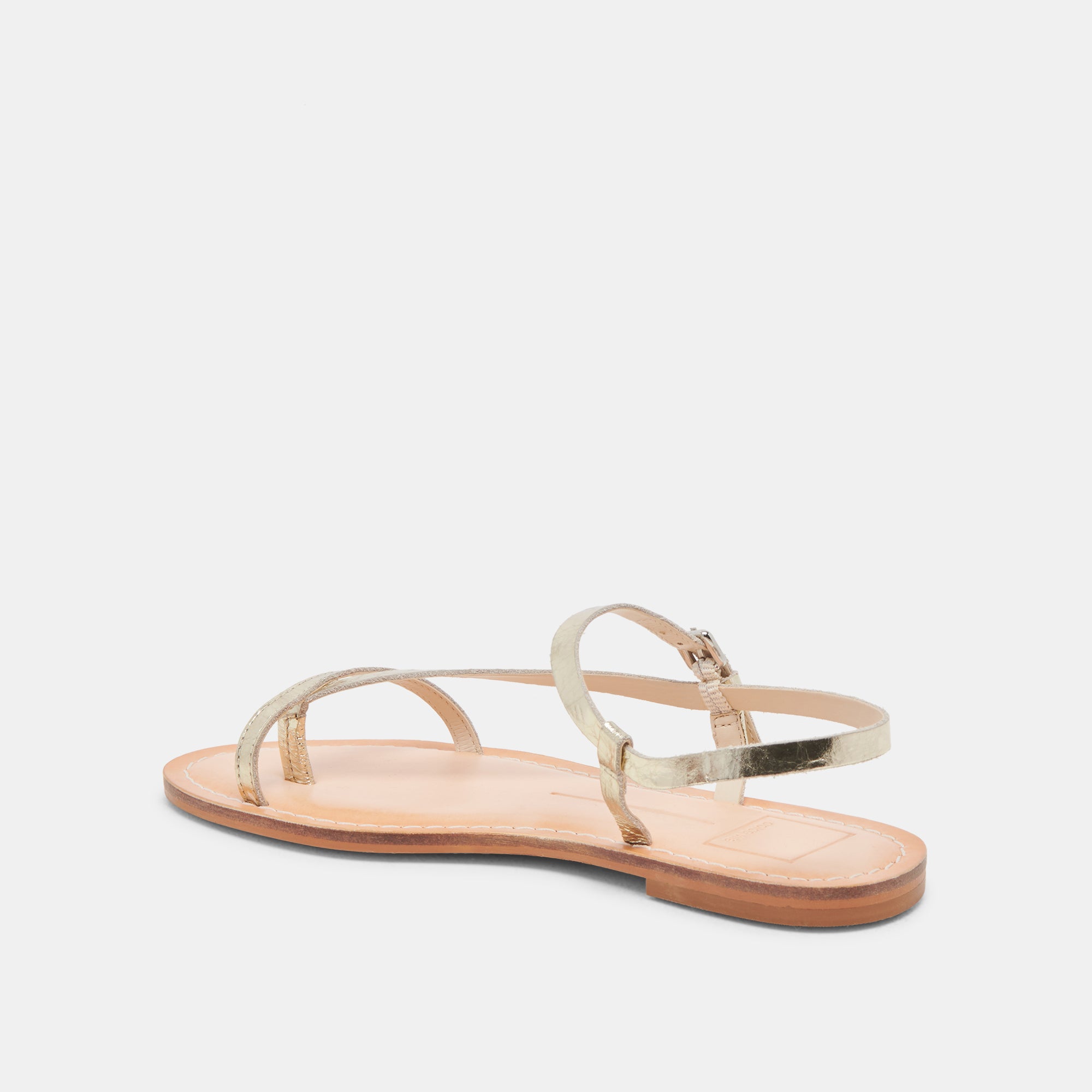 WANDRE Distressed Leather Sandals in Gold - Comfortable & Stylish Women's Sandals for Beach, Vacation, and Summer Outfits