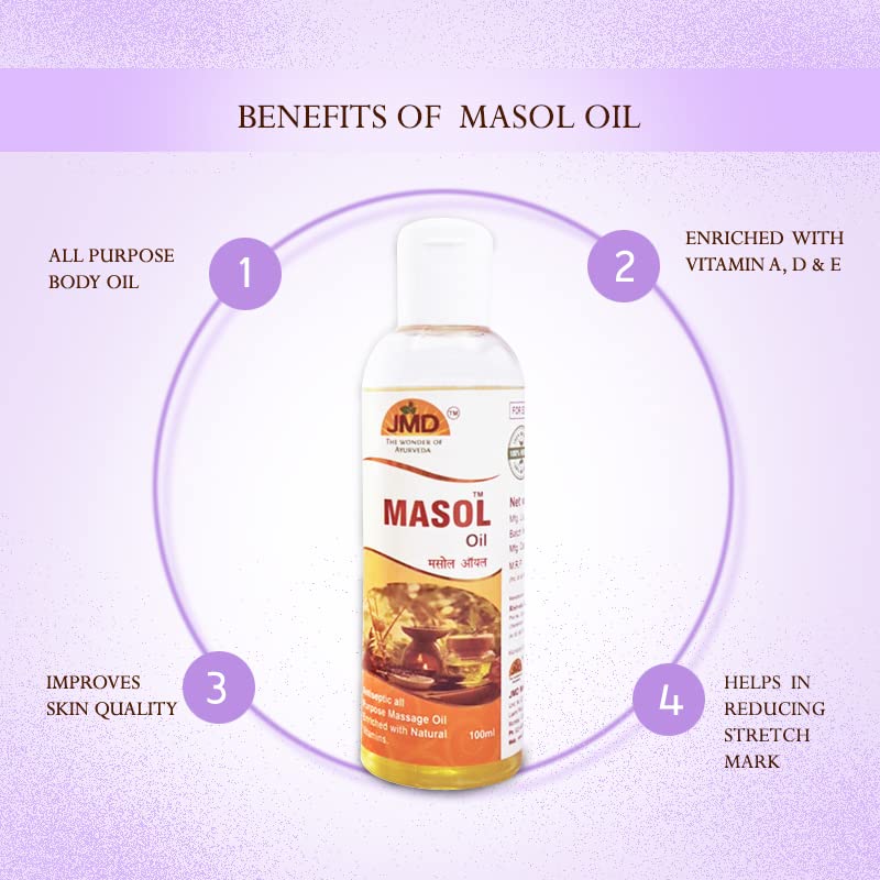 Jmd Medico Otine Hair Oil & Masol Oil Combo - Natural Hair Growth Treatment for Hair Fall Control - Hair Vitalizer for Women & Men - Perfect for Daily Scalp Massage & Nourishment