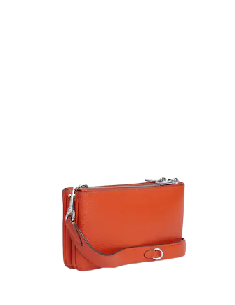 Coach Double Zip Crossbody Bag for Women - Stylish Leather Shoulder Purse with Adjustable Strap, Perfect for Travel, Work & Everyday Use