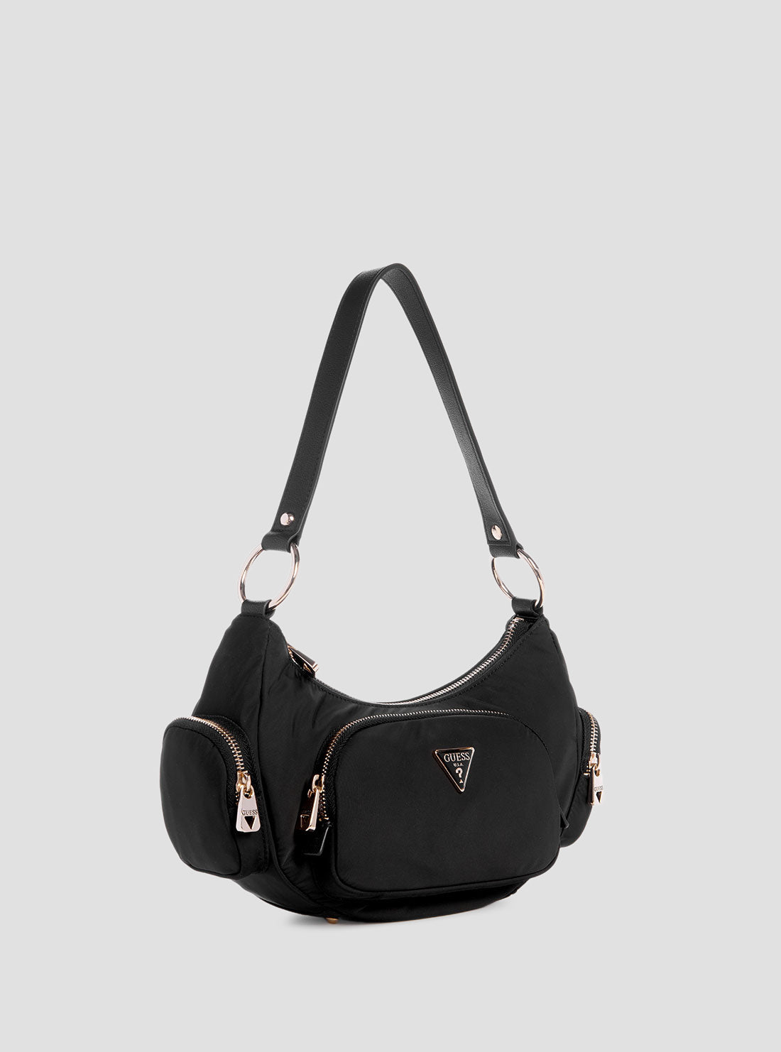 Eco-Friendly Black Gemma Shoulder Bag for Women - Vegan Leather Crossbody Purse - Perfect for Work, Travel & Everyday Use
