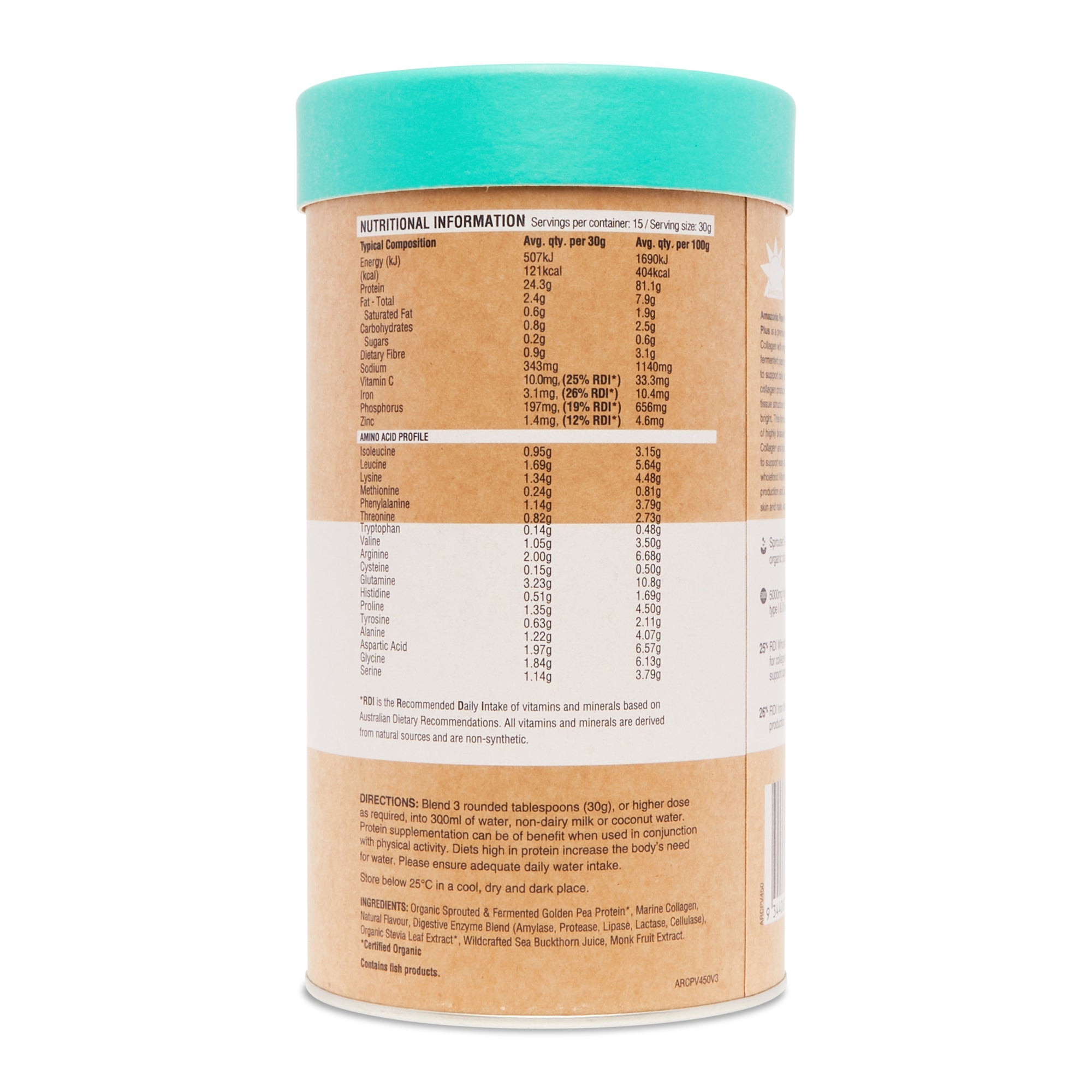 Amazonia Raw Collagen Protein Powder - Vanilla Maple Flavor for Smoothies, Coffee & Baking | Grass-Fed, Keto & Paleo Friendly