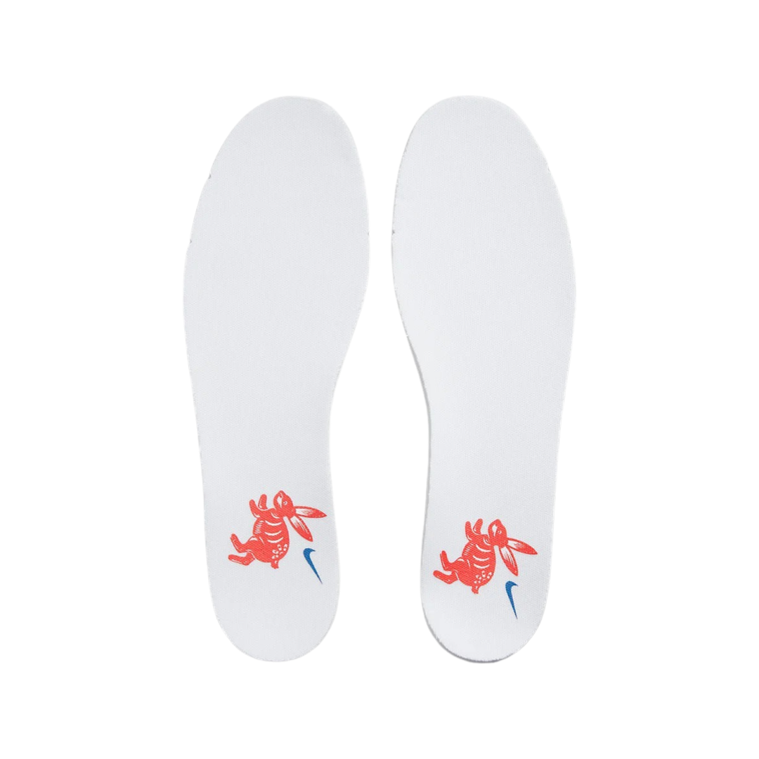 Nike Dunk Low Retro PRM Year of the Rabbit Sneakers - White, Crimson & Varsity Royal Colorway - Limited Edition Basketball Shoes for Men & Women | Perfect for Casual Wear, Street Style & Sneaker Collectors
