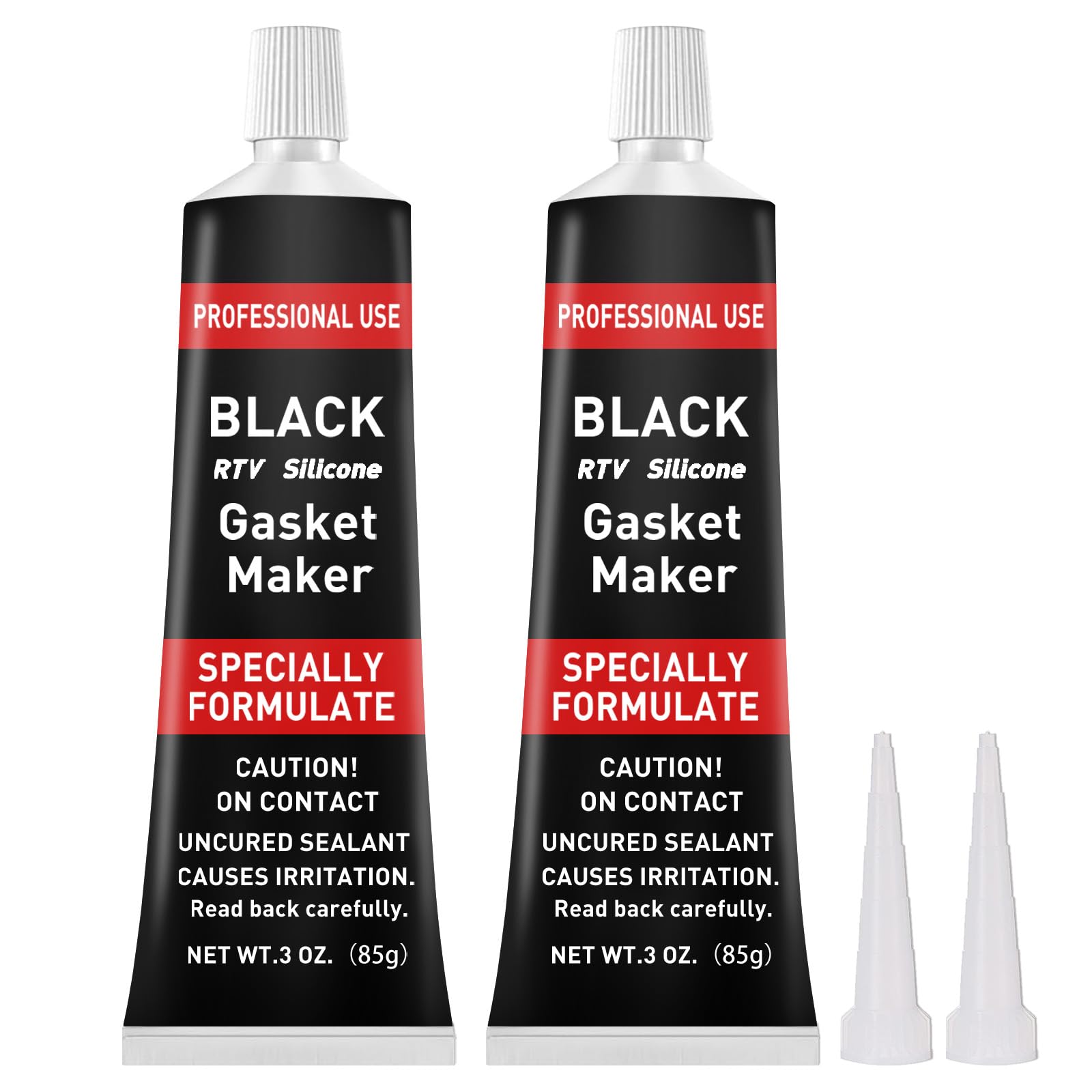 High Temperature RTV Silicone Gasket Maker - Oil & Freeze Resistant Engine Sealant for Gearboxes, Pumps, Superchargers (Black, 170g) - Perfect for Automotive Repairs & Industrial Equipment Maintenance