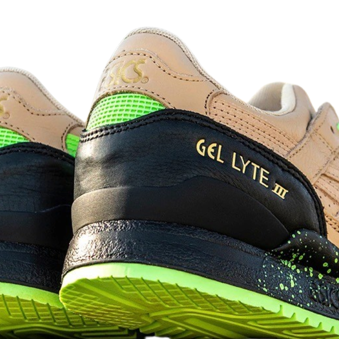 ASICS Gel Lyte III Sneaker Freaker Neurotoxic Running Shoes - Beige & Black Retro Athletic Sneakers for Men | Limited Edition Special Box | Perfect for Jogging, Gym Workouts & Streetwear Fashion
