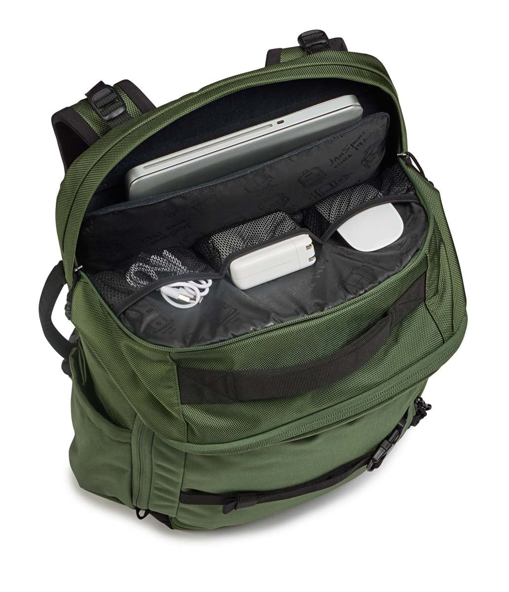 JanSport Venture Pack Backpack - Durable Cargo Green Daypack for School, Travel & Outdoor Adventures | Water-Resistant & Spacious Design