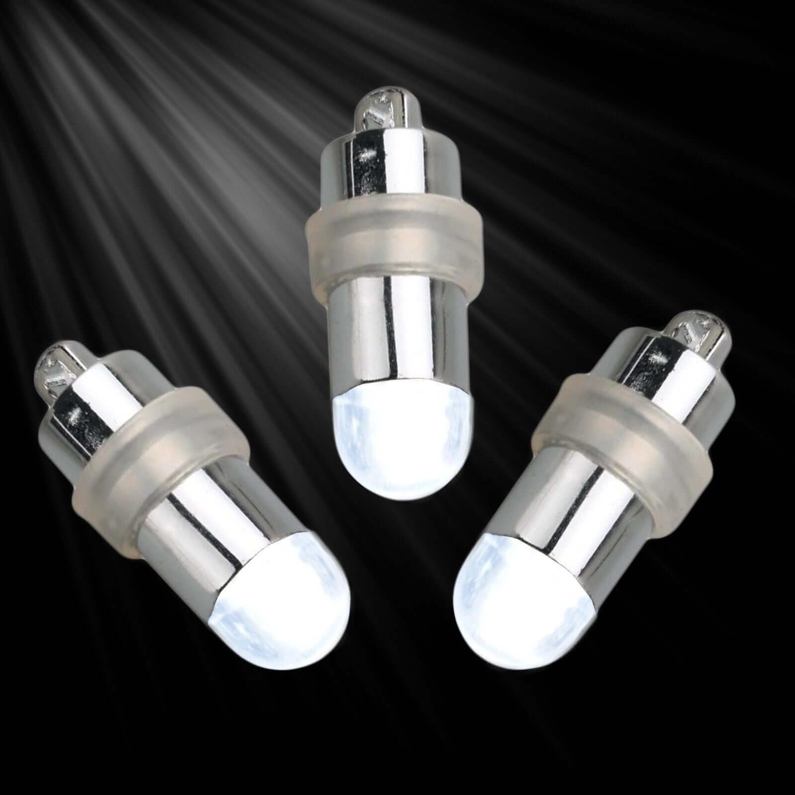 Efavormart 12pcs White Bullet LED String Lights - Waterproof Balloon & Vase Lights for Wedding, Party, and Home Decor