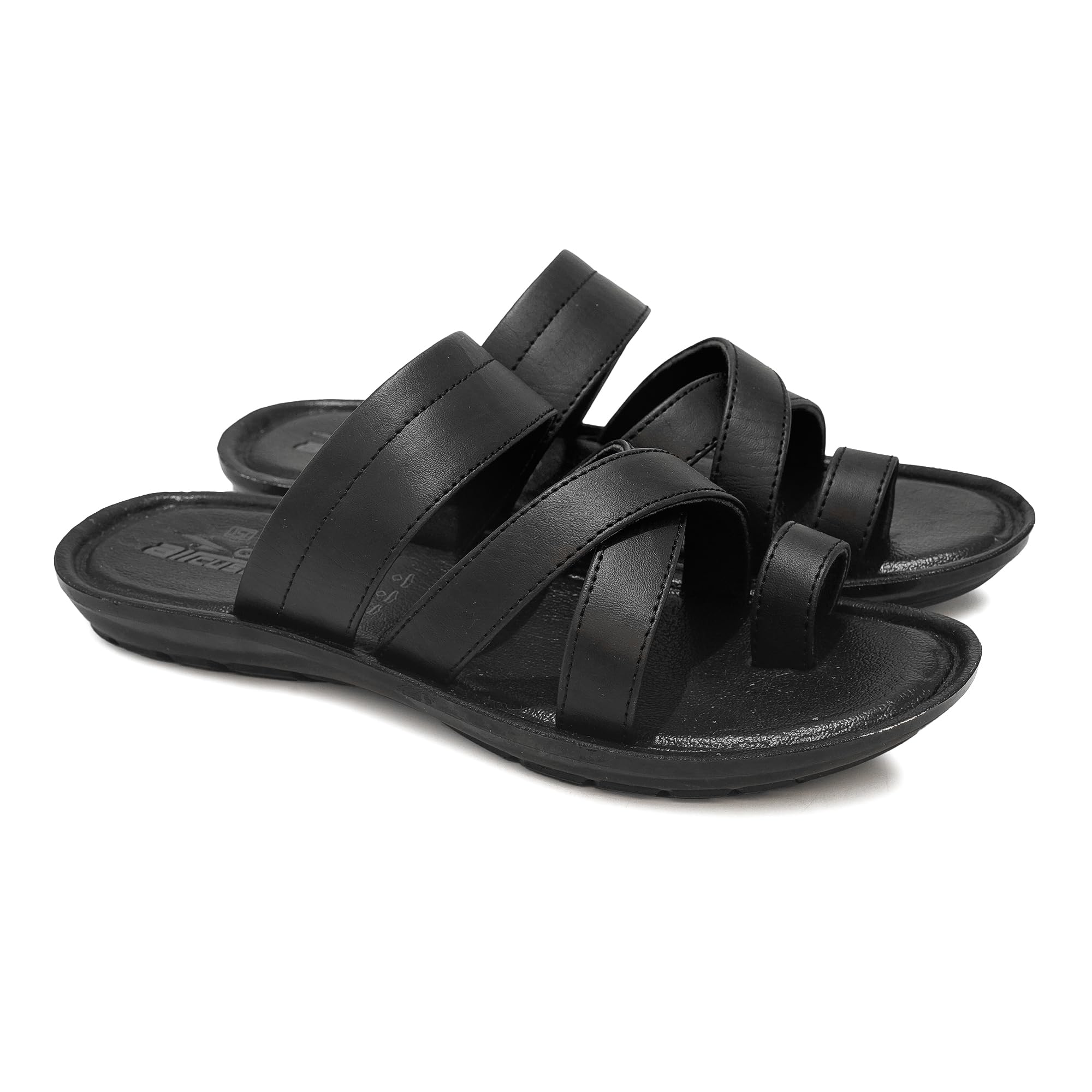 Men's Casual Walking Slippers - Comfortable PU Leather House Shoes for Asian Men | Indoor & Outdoor Use, Home Relaxation, Daily Wear