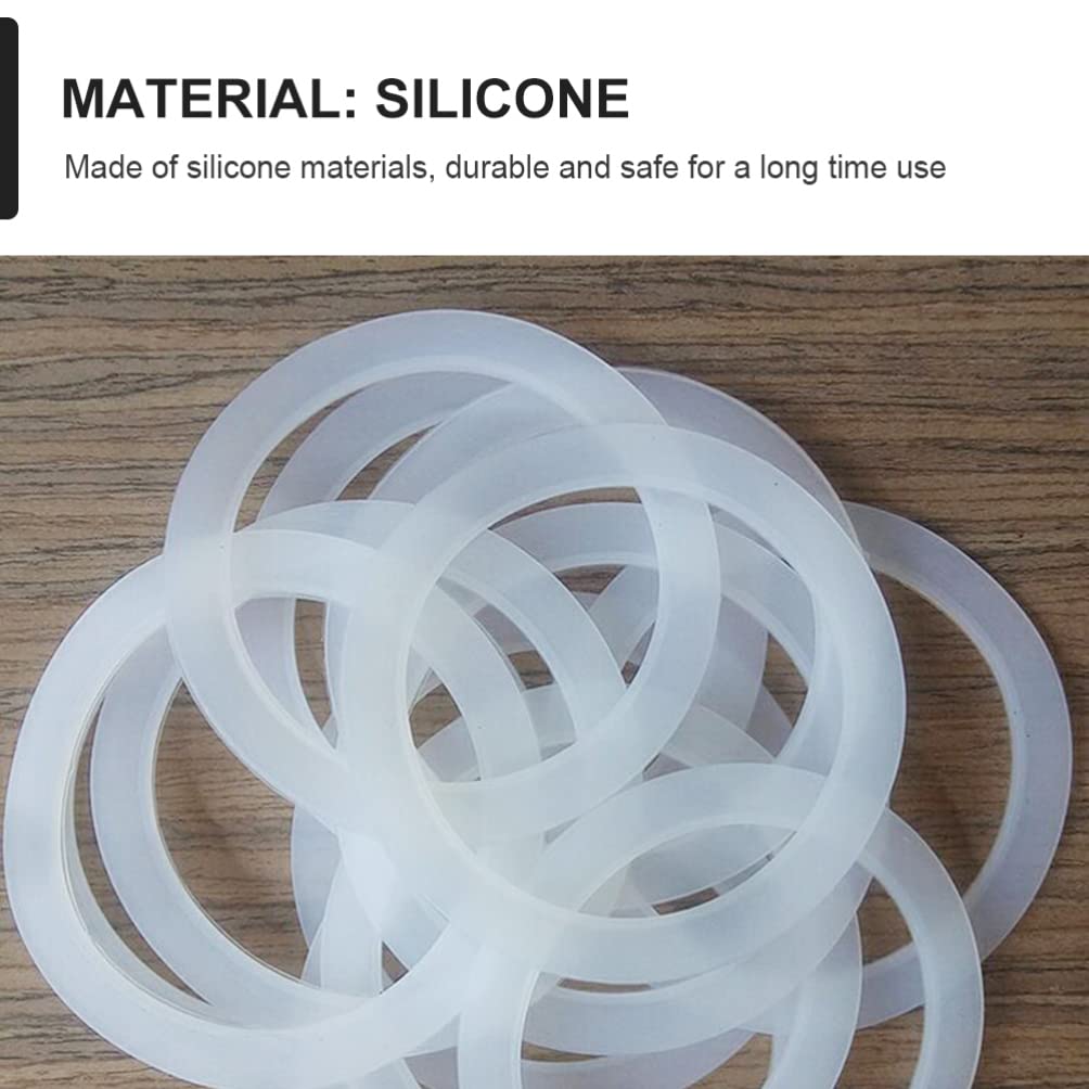 6-Pack Silicone Coffee Pot Seal Rings - Replacement Gaskets for Moka Pot, Espresso Maker & Coffee Machine Accessories - Durable & Heat-Resistant for Perfect Brewing at Home or Office