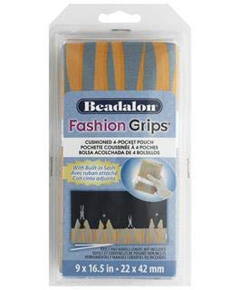 Beadalon Fashion Grips Tool Bag - Tiger Print Jewelry Making Kit for DIY Crafting, Beading & Wire Wrapping - Perfect for Jewelry Designers & Craft Enthusiasts