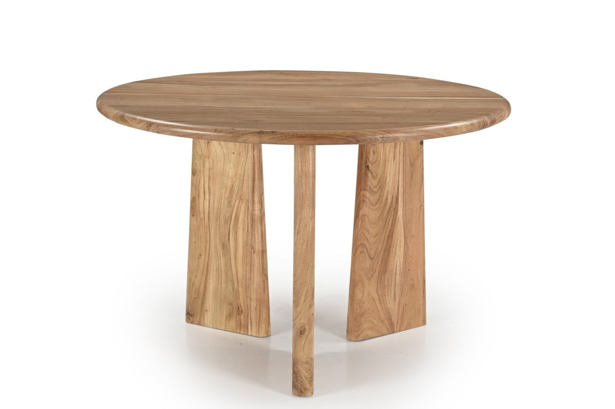Solid Wood Dining Table Set - Natural Finish for Modern Farmhouse & Rustic Home Decor - Perfect for Family Gatherings & Dinner Parties