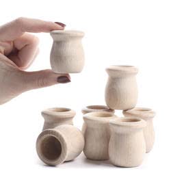700 Unfinished Wood Candle Cups Bulk - DIY Candle Making Supplies for Wedding, Party & Home Decor (Pack of 700)