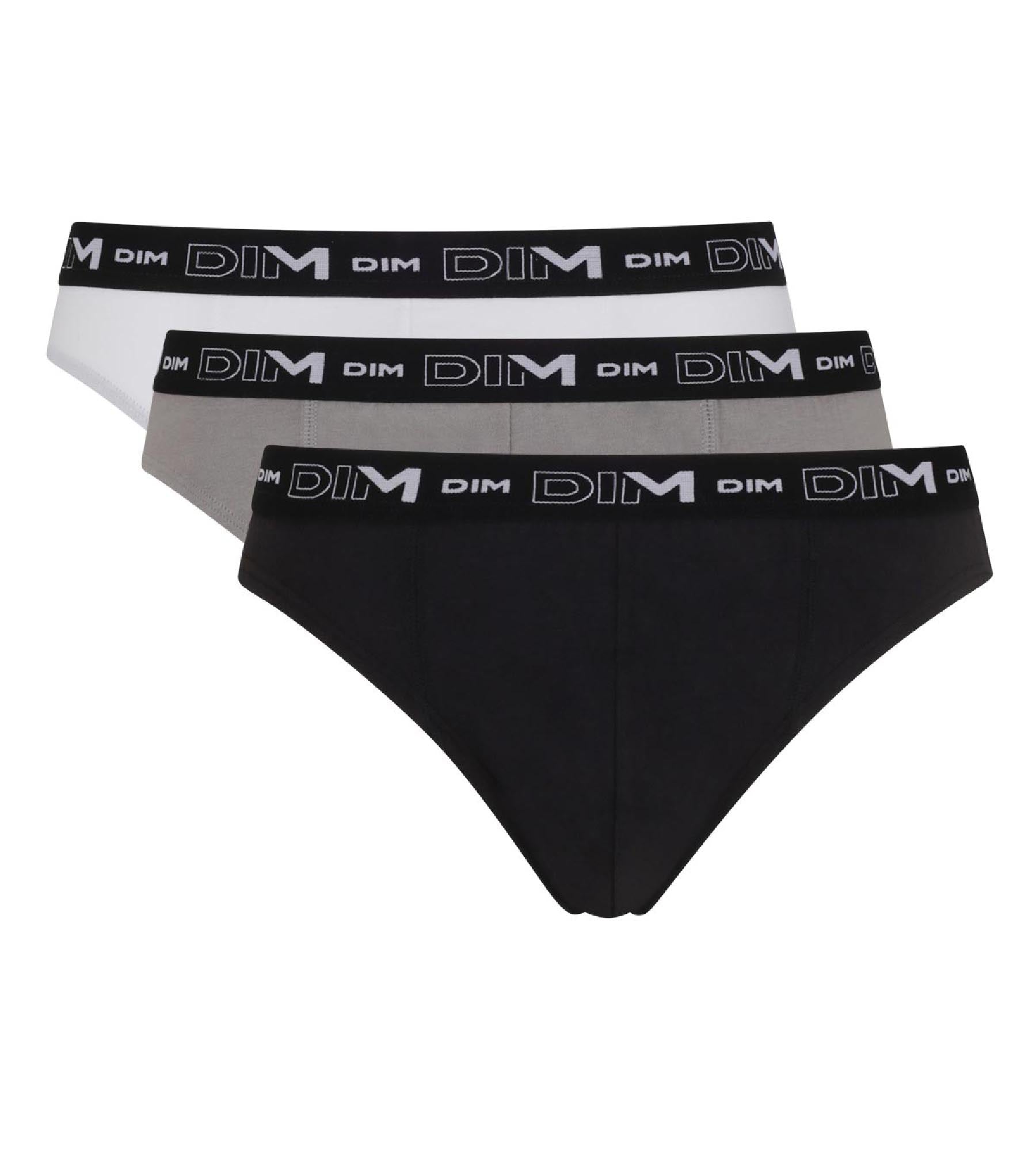 3 Pack Men's Cotton Stretch Underwear - Black, Gray & White - Soft & Breathable for All-Day Comfort - Perfect for Workout, Travel & Daily Wear