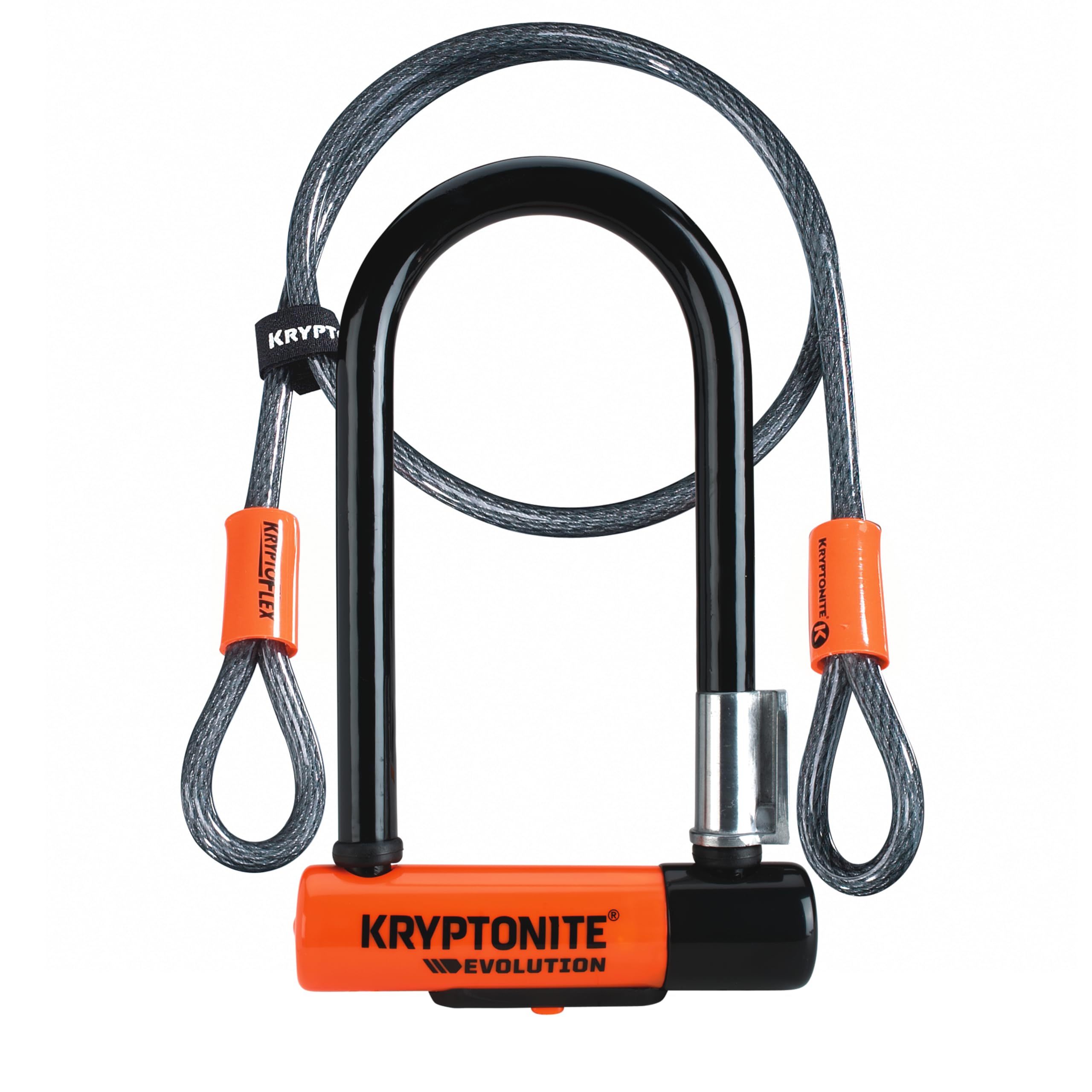 Kryptonite U-Lock & Cable Bike Lock Bundle - Heavy Duty 14mm & 13mm U-Locks with 4ft Security Cable for Bicycle, Motorcycle, Scooter - Perfect for Urban Commuting & Outdoor Cycling