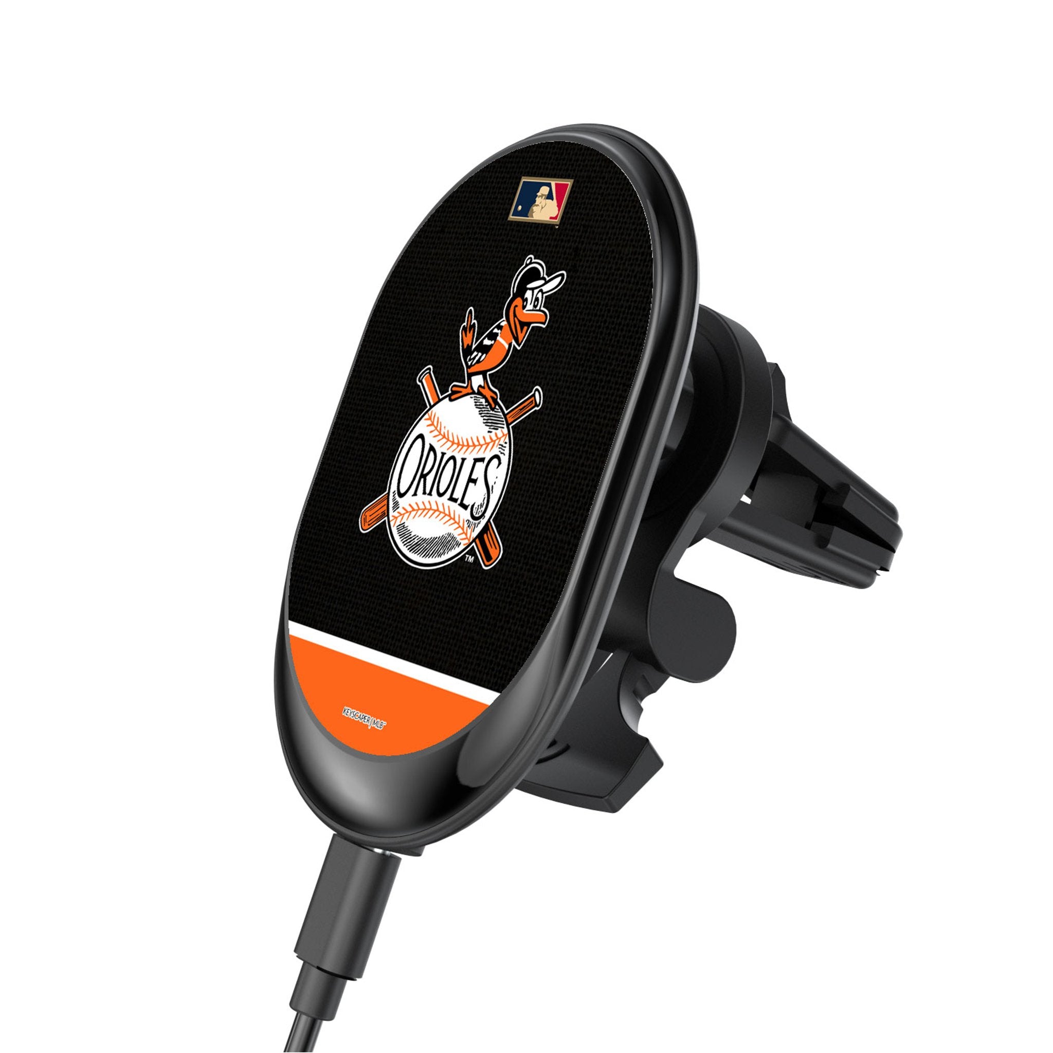Baltimore Orioles 1954-1963 Cooperstown Collection Wireless Magnetic Car Charger - Fast Charging for iPhone & Android - Perfect for Road Trips & Commuting
