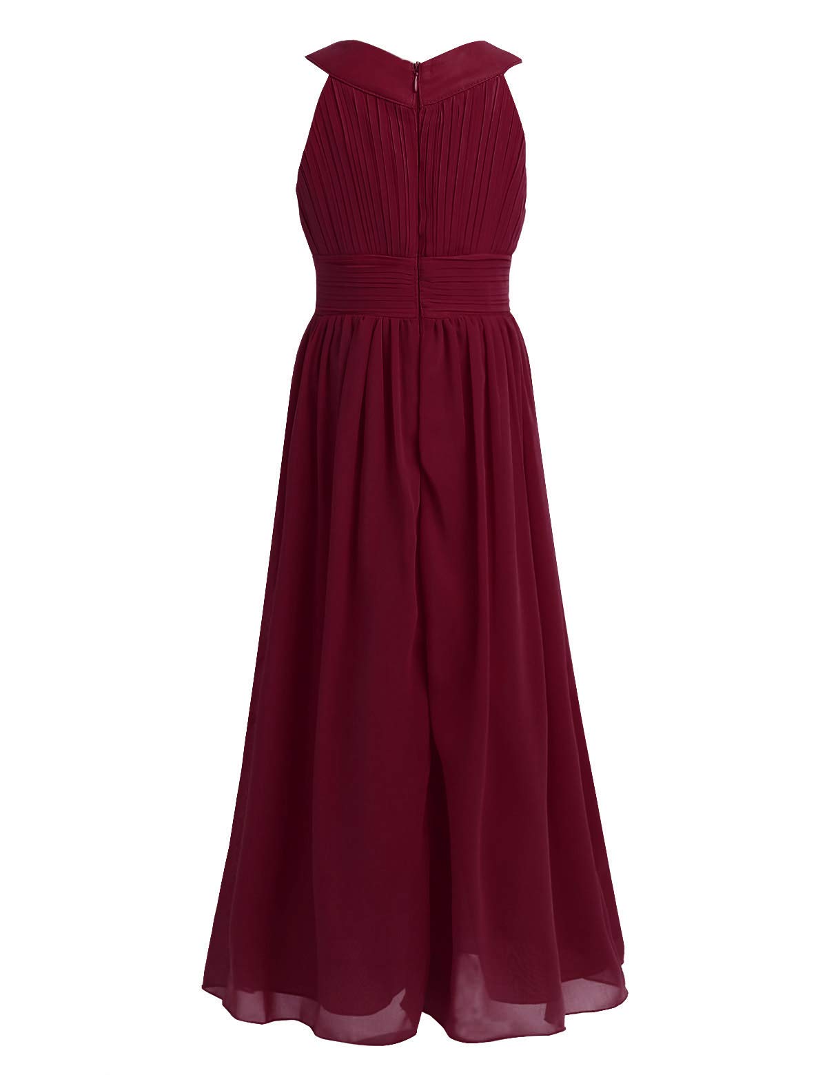 EasyForever Girls Chiffon Flower Girl Dress - Sleeveless Princess Pageant Bridesmaid Gown for Weddings, Parties & Special Occasions | Perfect for Flower Girls, Pageants, Birthday Celebrations & Formal Events