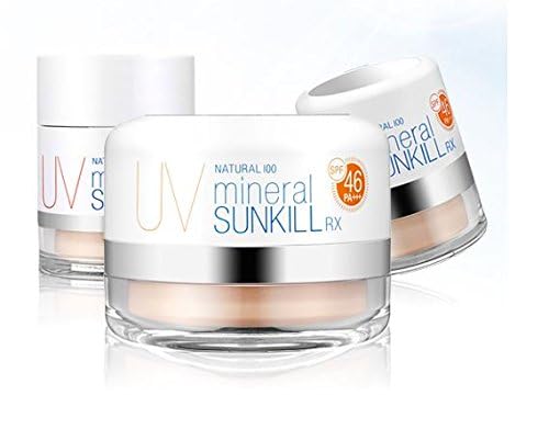 Catrin Natural 100 Mineral Sunkill RX SPF 46 Face Powder | 12g Matte Mineral Sunscreen & Makeup Setting Powder for Daily Sun Protection & Oil Control | Perfect for Outdoor Activities, Beach Days & Summer Makeup