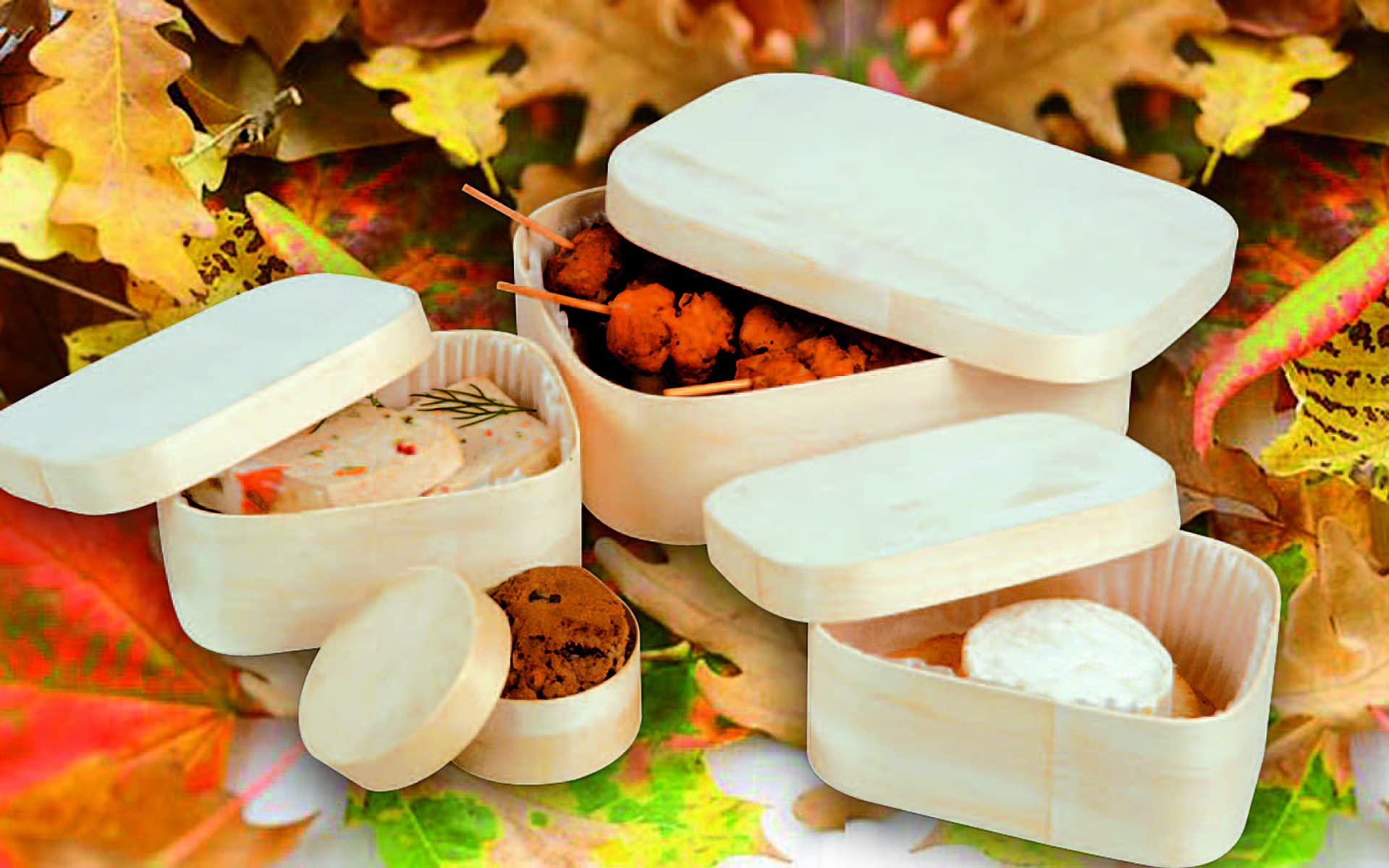 PacknWood 210BBOITE11 - Natural Rectangular Wood Storage Box with Lid - 13oz Capacity - 3.7” x 2.5” - Rustic Home Decor, Wedding Centerpiece, Gift Box - 100 per Case - Perfect for DIY Crafts, Party Favors & Home Organization
