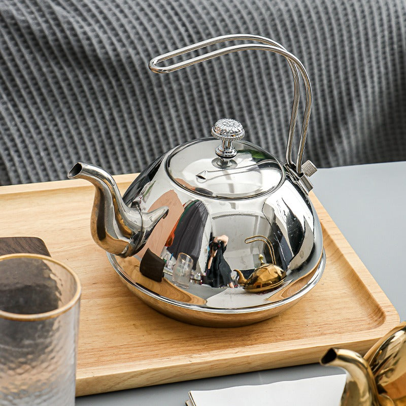 Premium Stainless Steel Teapot - Elegant & Durable Tea Kettle for Home, Office & Gifts | Perfect for Loose Leaf Tea, Herbal Infusions & Tea Ceremonies