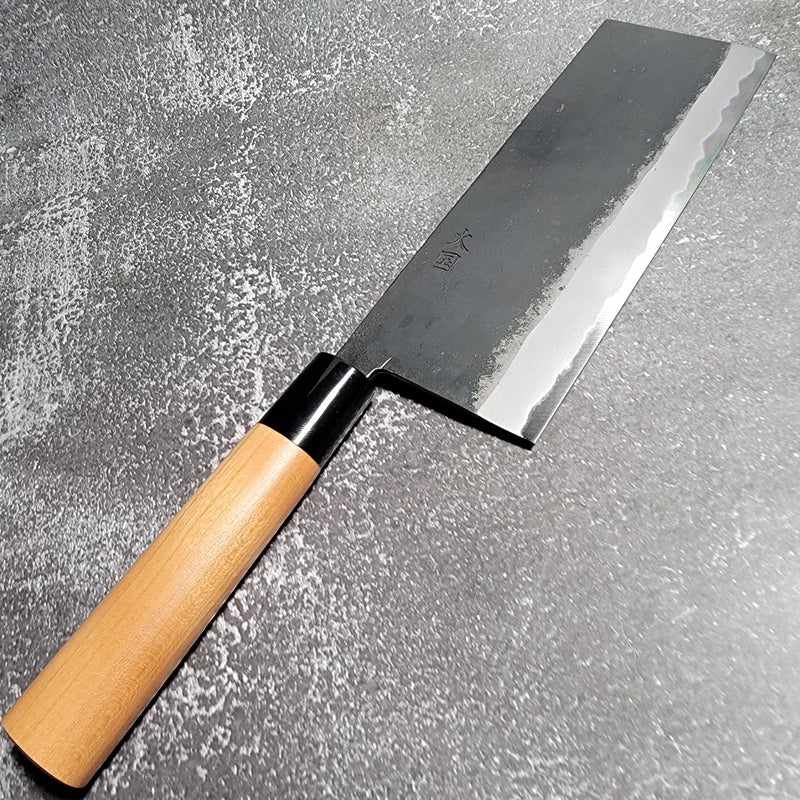 Premium Hinokuni White #1 Chinese Cleaver 180mm - High Carbon Steel Kitchen Knife for Professional Chefs & Home Cooking - Perfect for Slicing, Dicing & Chopping Vegetables, Meat & Herbs
