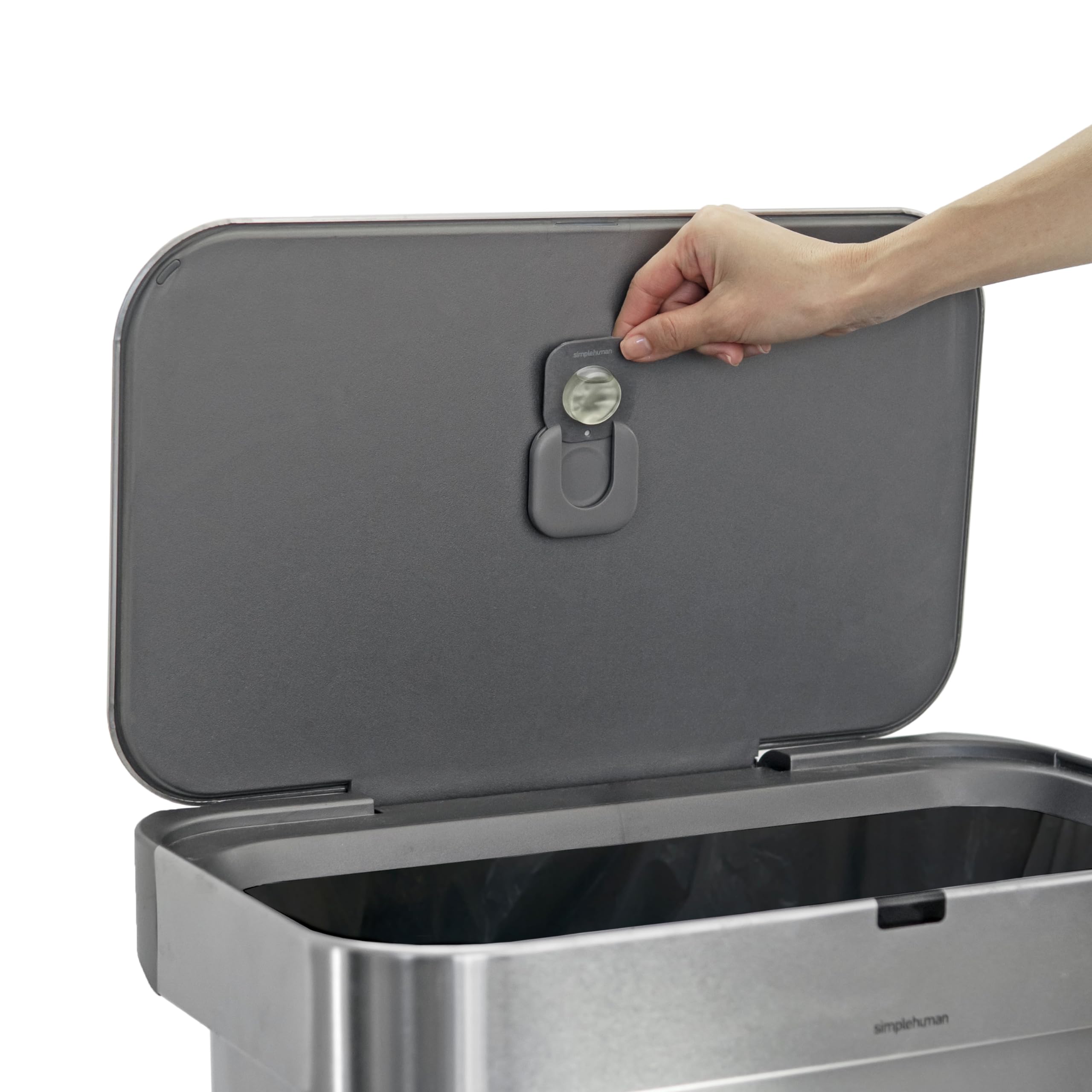 simplehuman Odor-Absorbing System Refill Pods - 4 Pack | Natural Odor Eliminator for Kitchen & Bathroom Trash Cans | Fits Close-Lid Bins | Fresh Scent for Home & Office Use