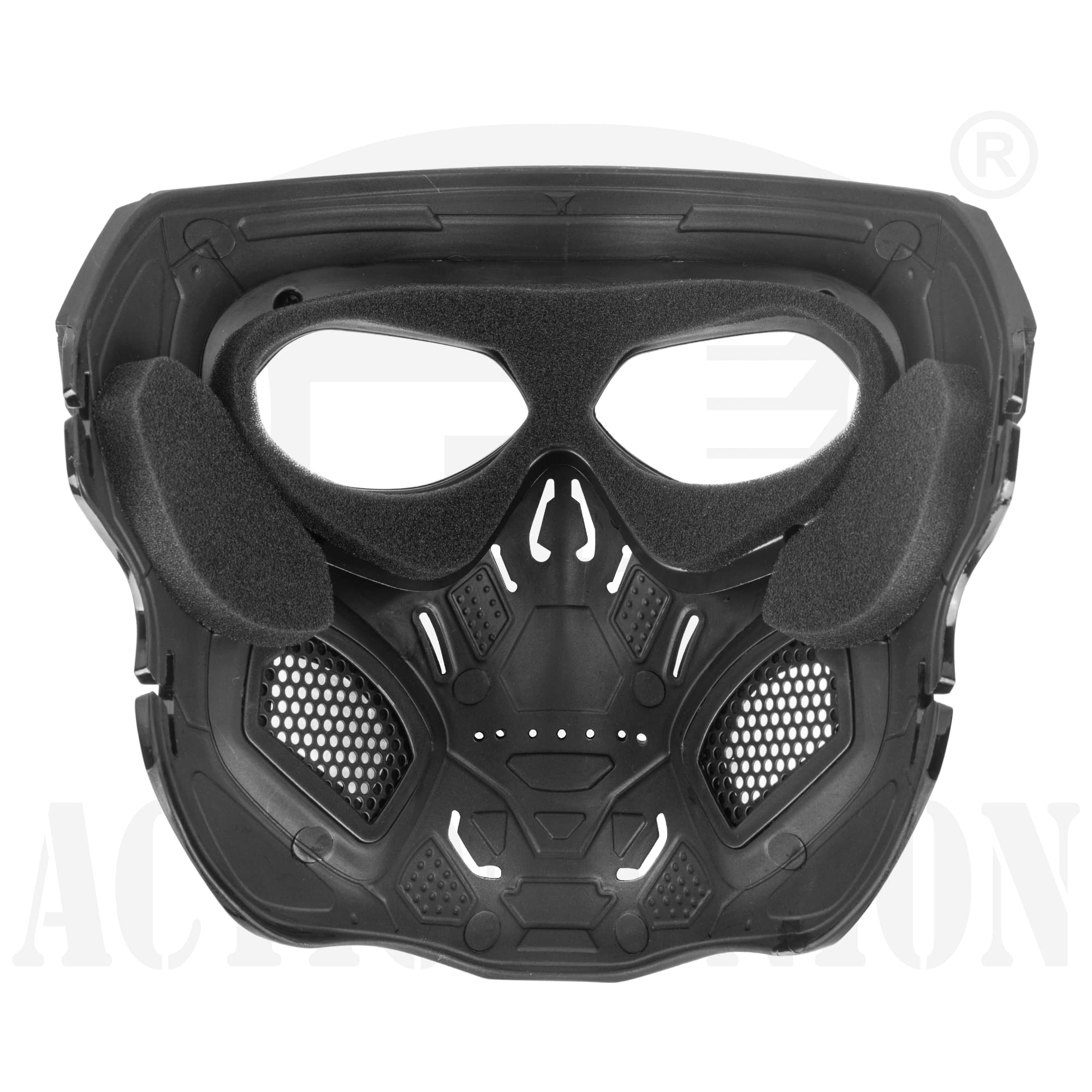 ACTIONUNION Full Face Skull Balaclava Mask - Tactical Airsoft & Paintball Protective Gear for Men - Halloween Cosplay Costume Accessory (Perfect for Airsoft Battles, Paintball Games & Costume Parties)