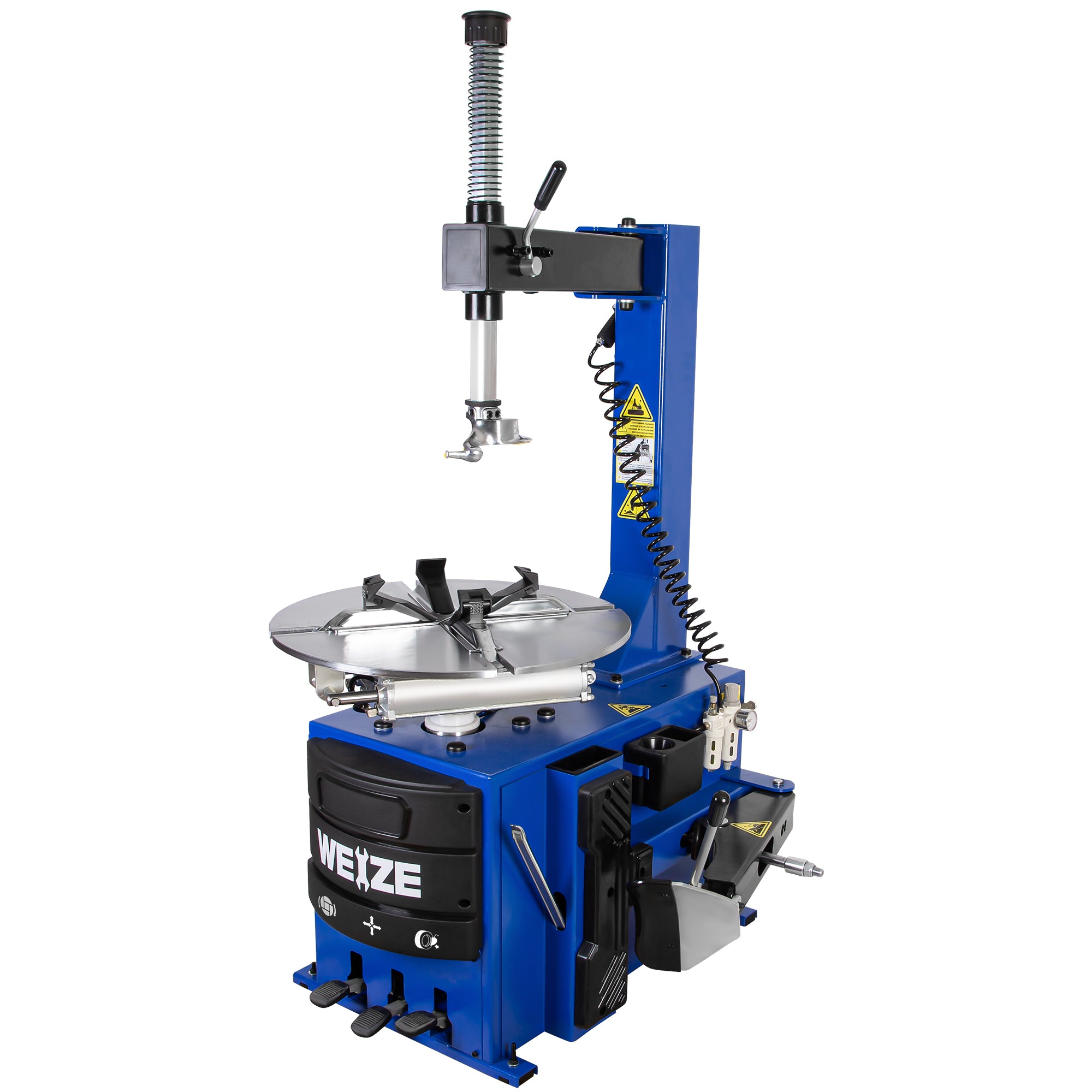WEIZE 2.0 HP Swing Arm Tire Changer & Wheel Balancer Combo - Professional Automotive Tire Machine for Car, Truck & Motorcycle Repair Shops & Home Garages