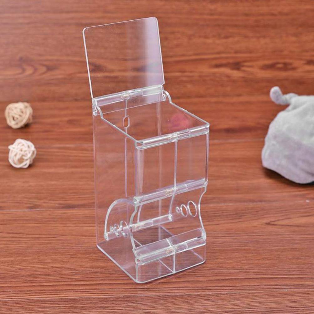 Automatic Transparent Small Animal Food Dispenser - Hamster Feeder, Rabbit Feeder, Guinea Pig Feeder for Chinchilla & Bunny | Perfect for Cage, Hutch & Pet Travel Accessories