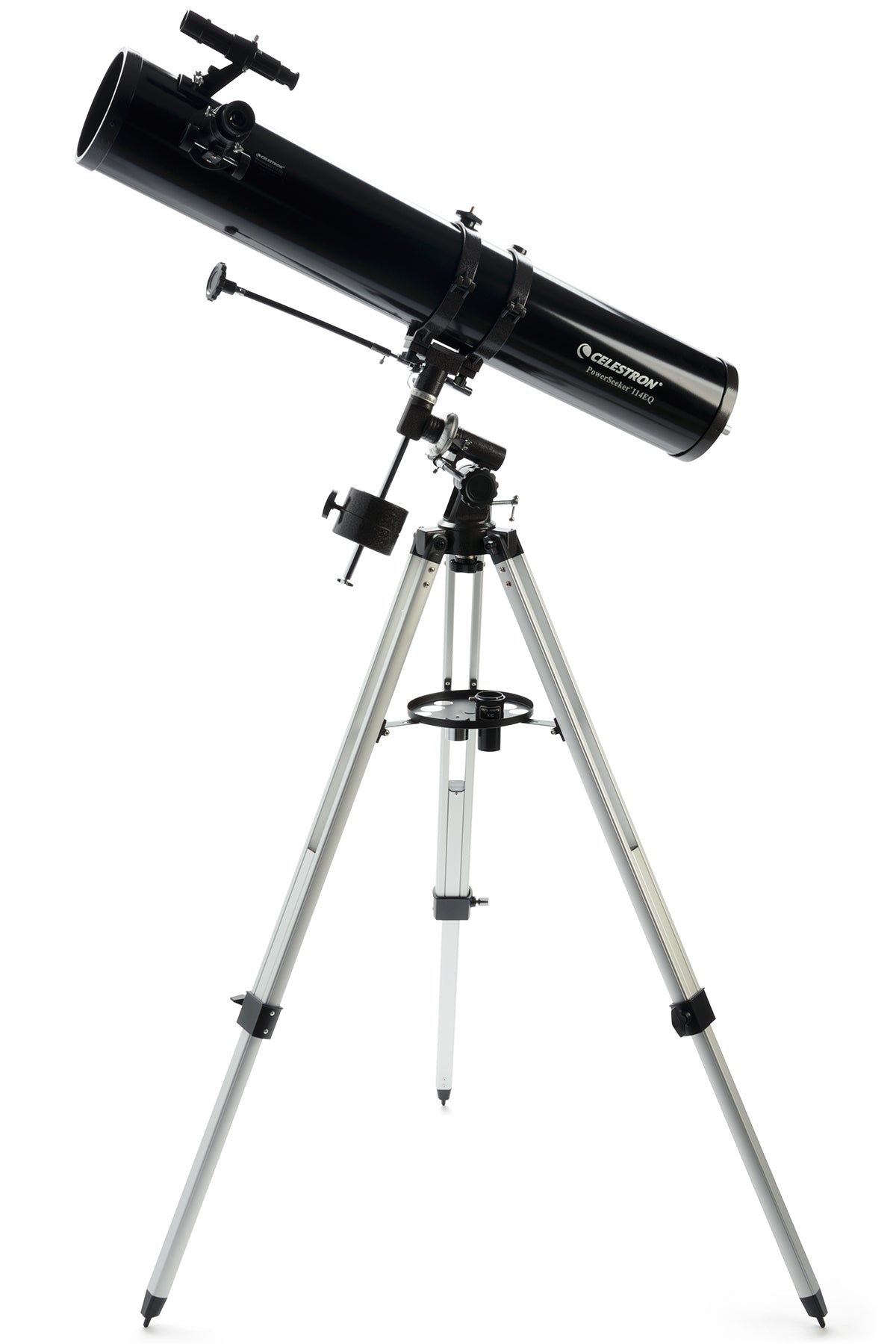 PowerSeeker 114EQ Telescope with Motor Drive & Smartphone Adapter - Perfect for Stargazing, Astrophotography & Backyard Astronomy