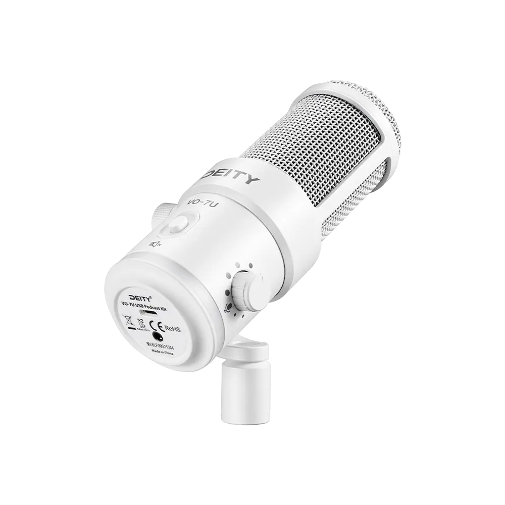 VO 7U White Edition USB Microphone - Professional Studio Recording Mic for Podcasting, Streaming, Gaming & Voice Overs (Perfect for Home Studios & Content Creators)