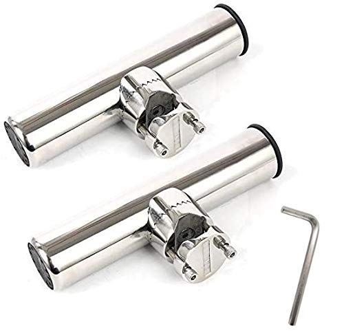 Premium Stainless Steel Fishing Rod Holder with Adjustable Clamp (7/8