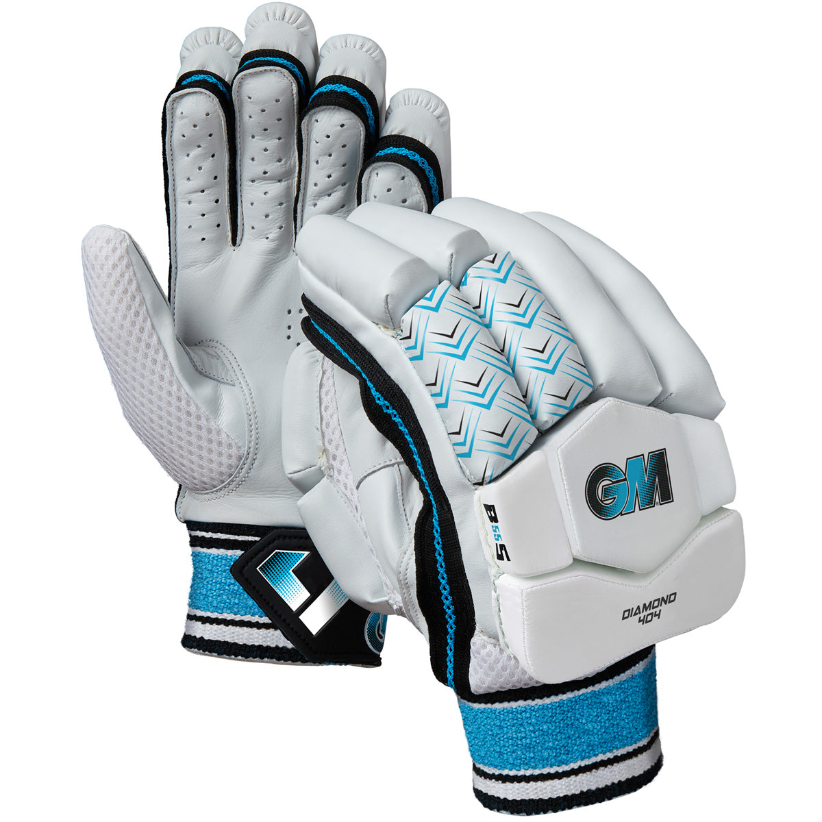 Gunn & Moore Diamond 404 Cricket Batting Gloves 2025 - Premium Leather Cricket Gloves for Men & Women - Perfect for Practice, Matches & Professional Play