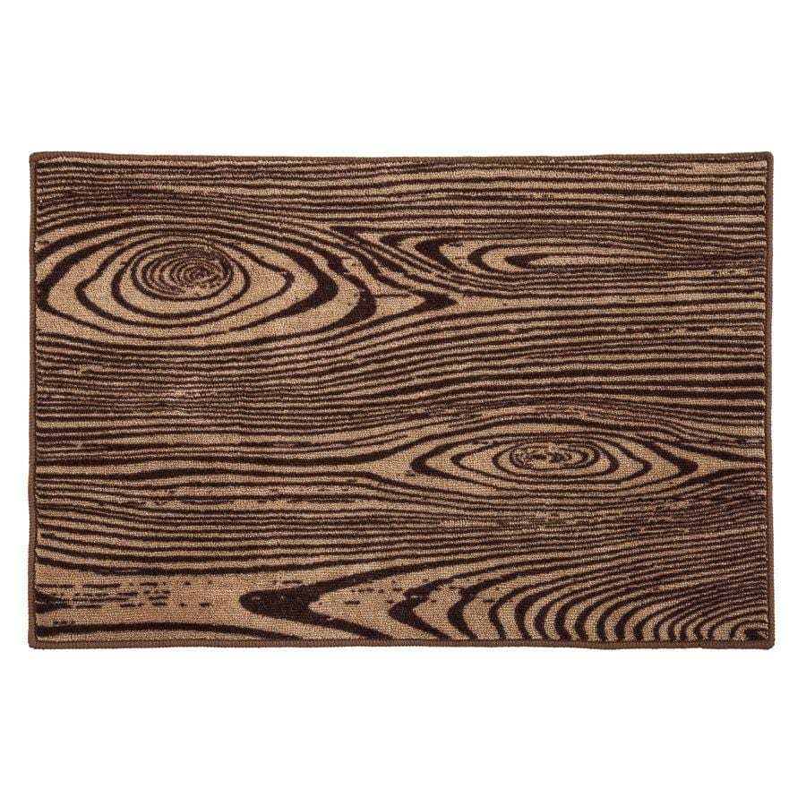 Non-Slip Woodgrain Kitchen and Bath Rug - Absorbent, Soft & Durable - Perfect for Bathroom, Kitchen, Laundry Room & Entryway