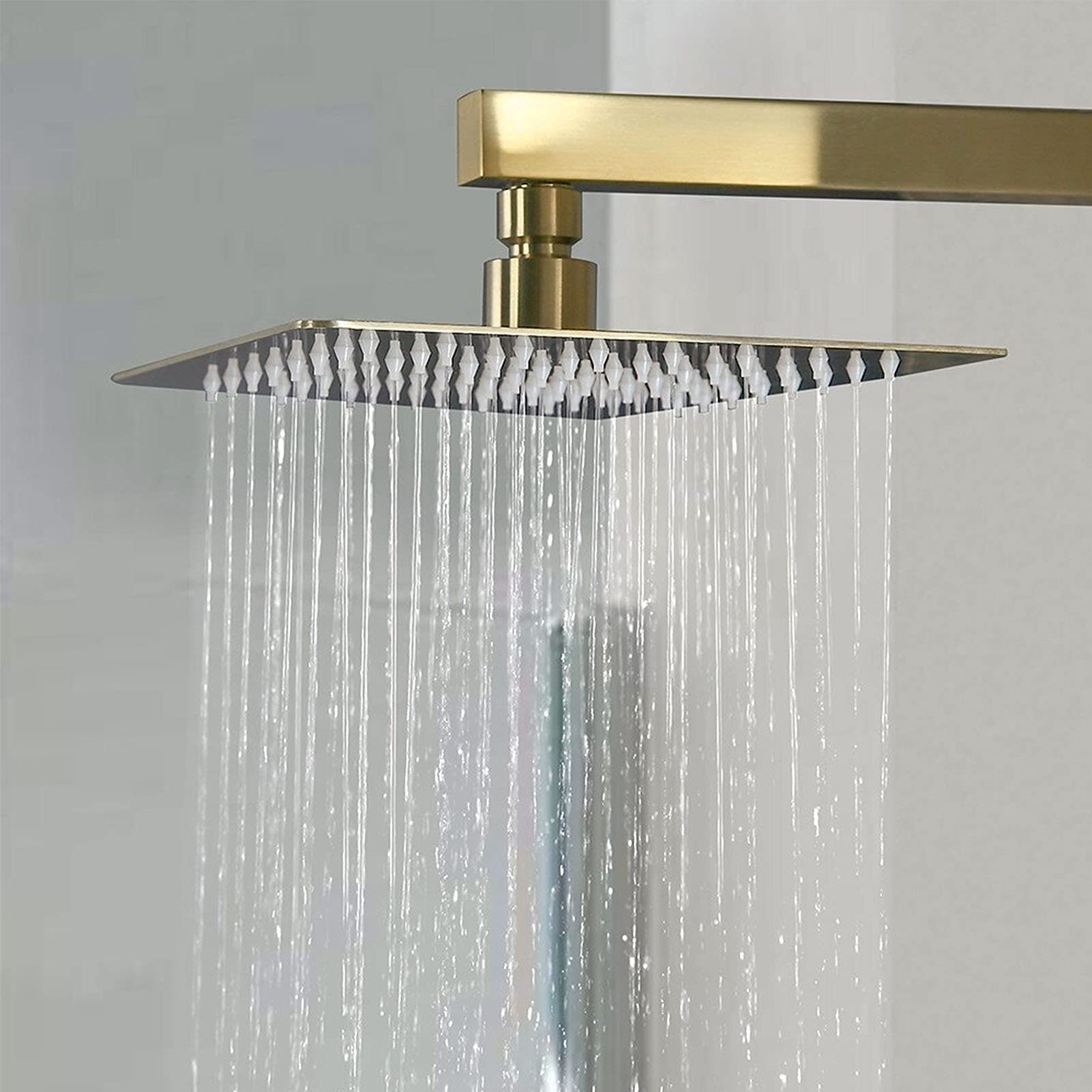 Premium Brushed Gold Shower Faucet Set - 10