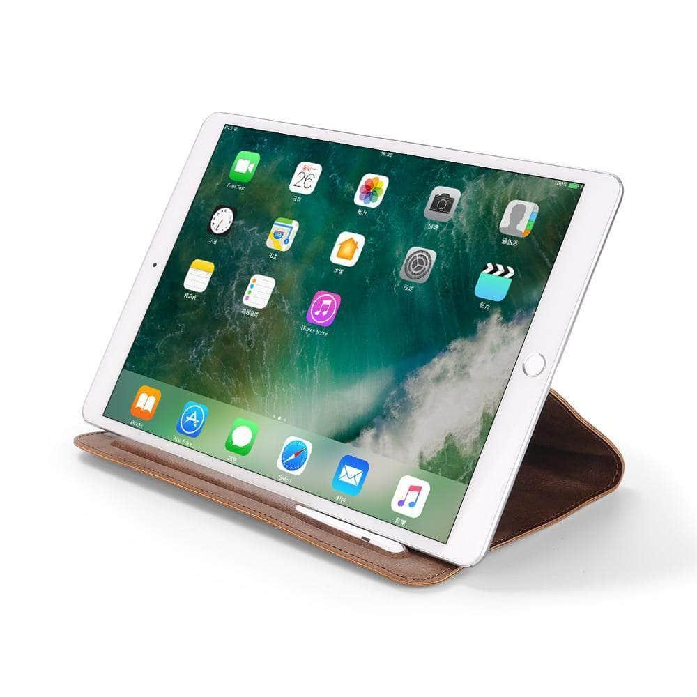 Apple iPad Air 4 (10.9-inch 2020 Model) Genuine PU Leather Protective Sleeve Case with Hand Strap - Perfect for Work, Travel & School