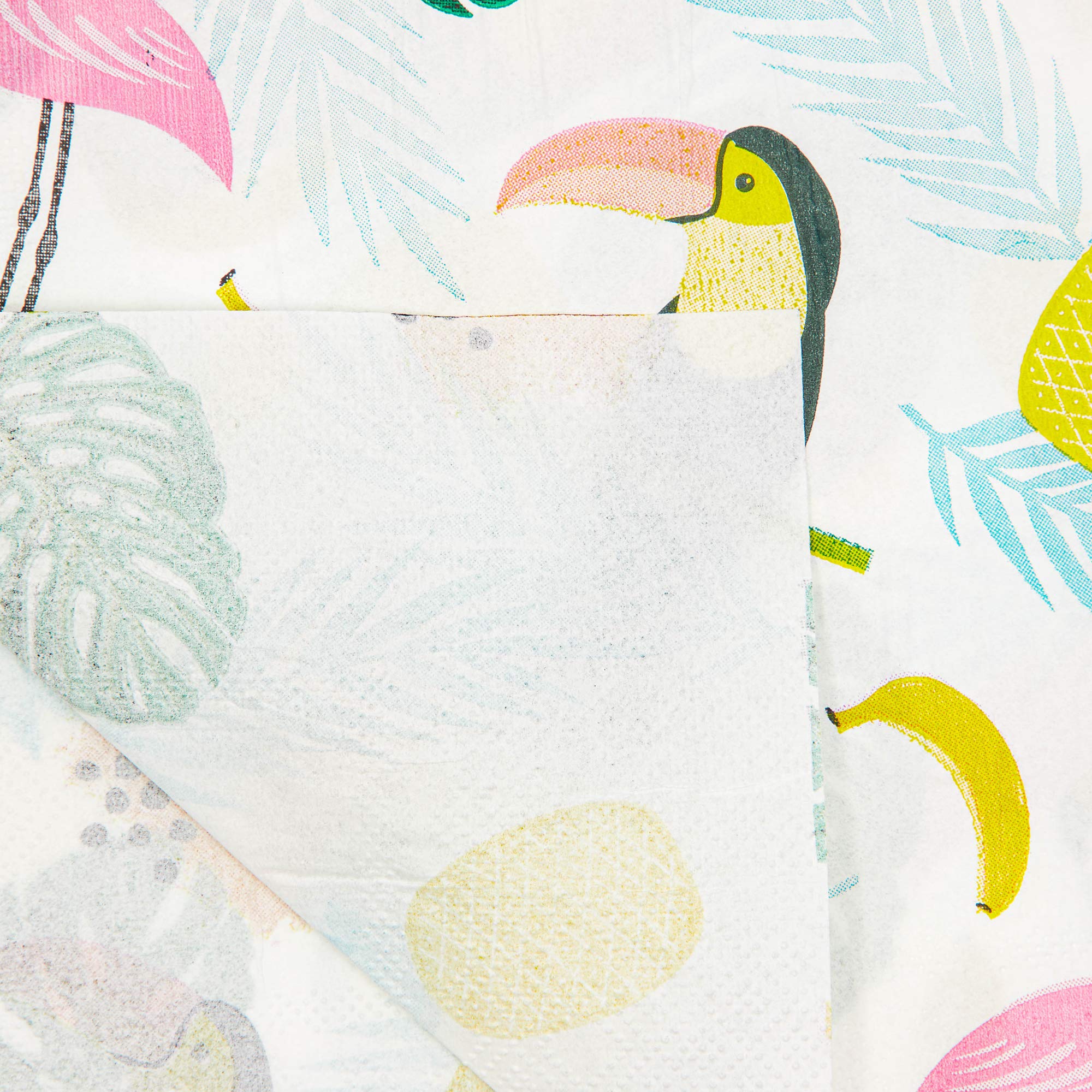 Vibrant Tropical Paper Napkins for Birthday Party - 6.5 x 6.5 Inch, 100 Count - Hawaiian Luau & Beach Themed Decorations - Perfect for Summer BBQs, Pool Parties & Tropical Celebrations