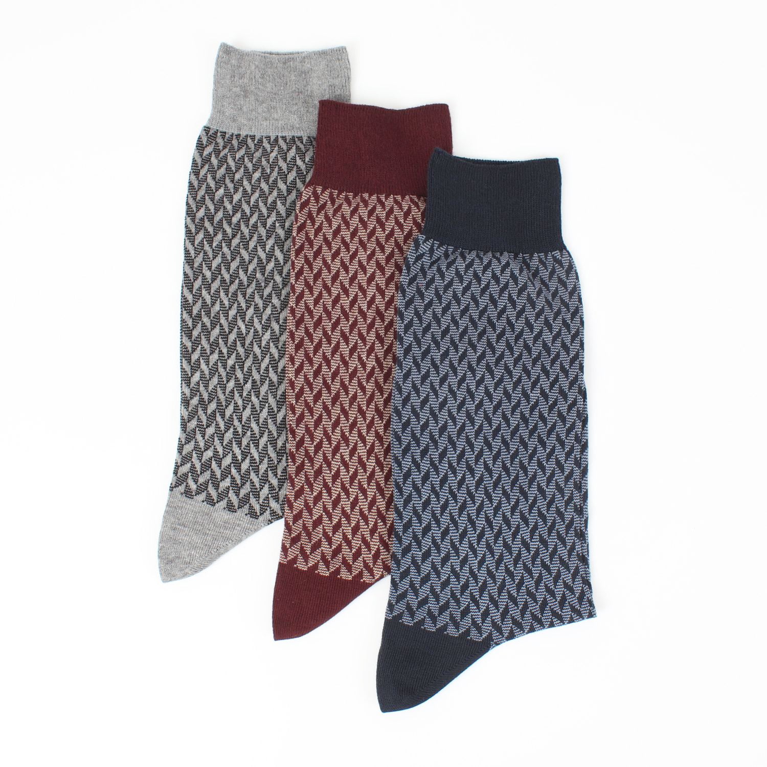 Premium Men's Formal Cotton Socks with Stylish Patterns - Comfortable Dress Socks for Business, Office & Special Occasions