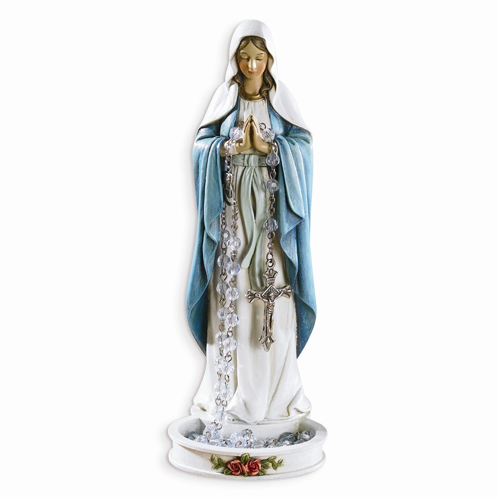 Sturdy Madonna Rosary Holder - Durable Religious Jewelry for Prayer & Devotion - Perfect for Church, Home Altar & Travel