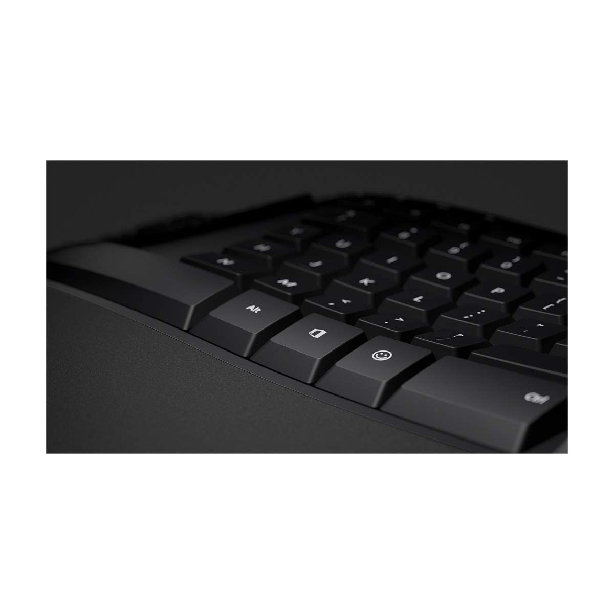 Microsoft LXM-00004 Ergonomic Wired Keyboard - Black | Comfort Typing for Office & Home Use, Reduce Wrist Strain for Long Work Sessions