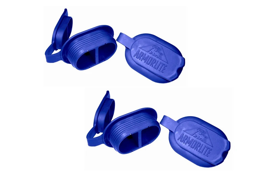 ArmorLite 4-Piece Blue Drain Plug Kit - Heavy Duty Boat & RV Drain Plugs for Marine, Pool, and Outdoor Water Drainage