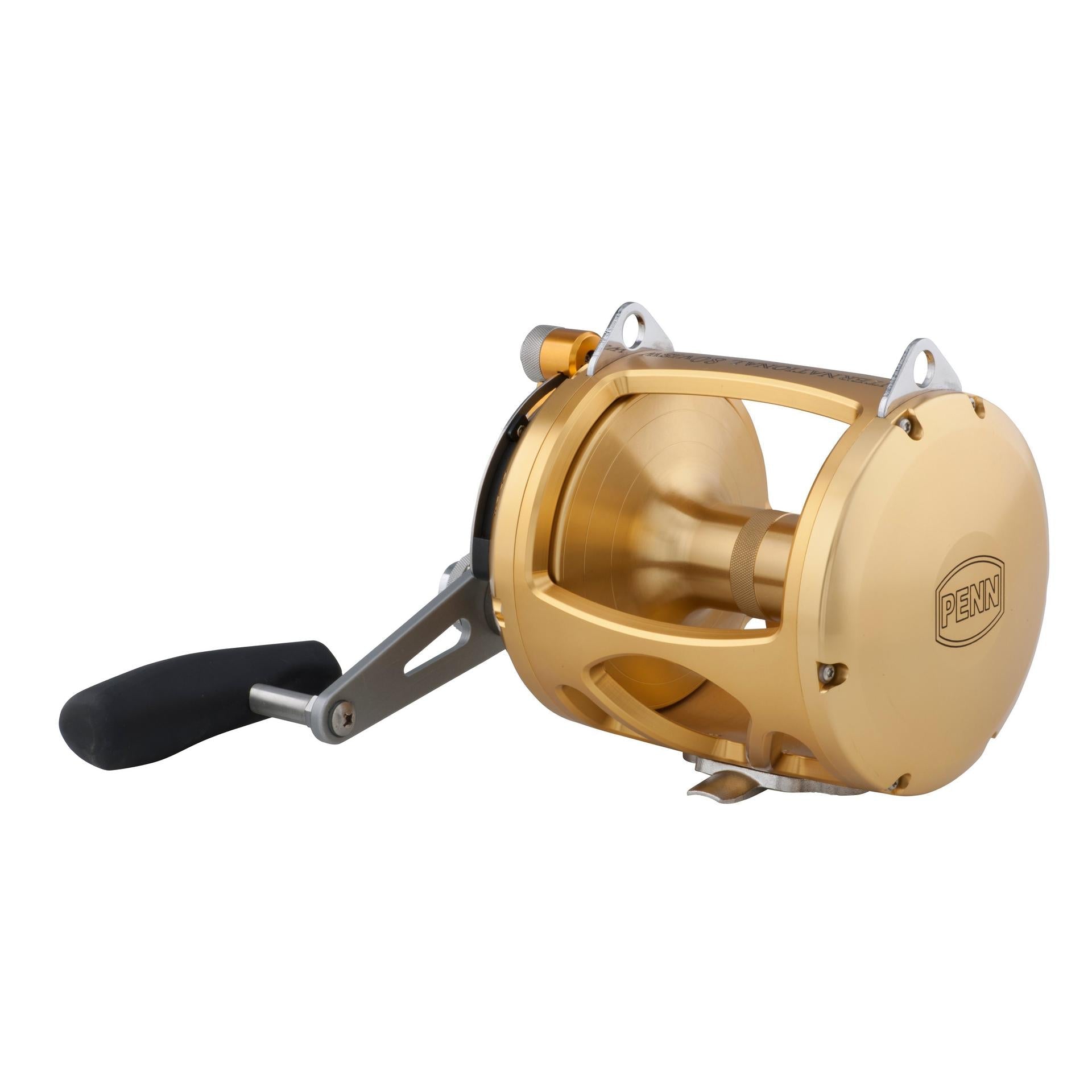VISW 2-Speed Wide Conventional Fishing Reel - Saltwater & Freshwater Trolling Reel for Offshore & Inshore Fishing | Heavy Duty Marine Grade Aluminum Construction