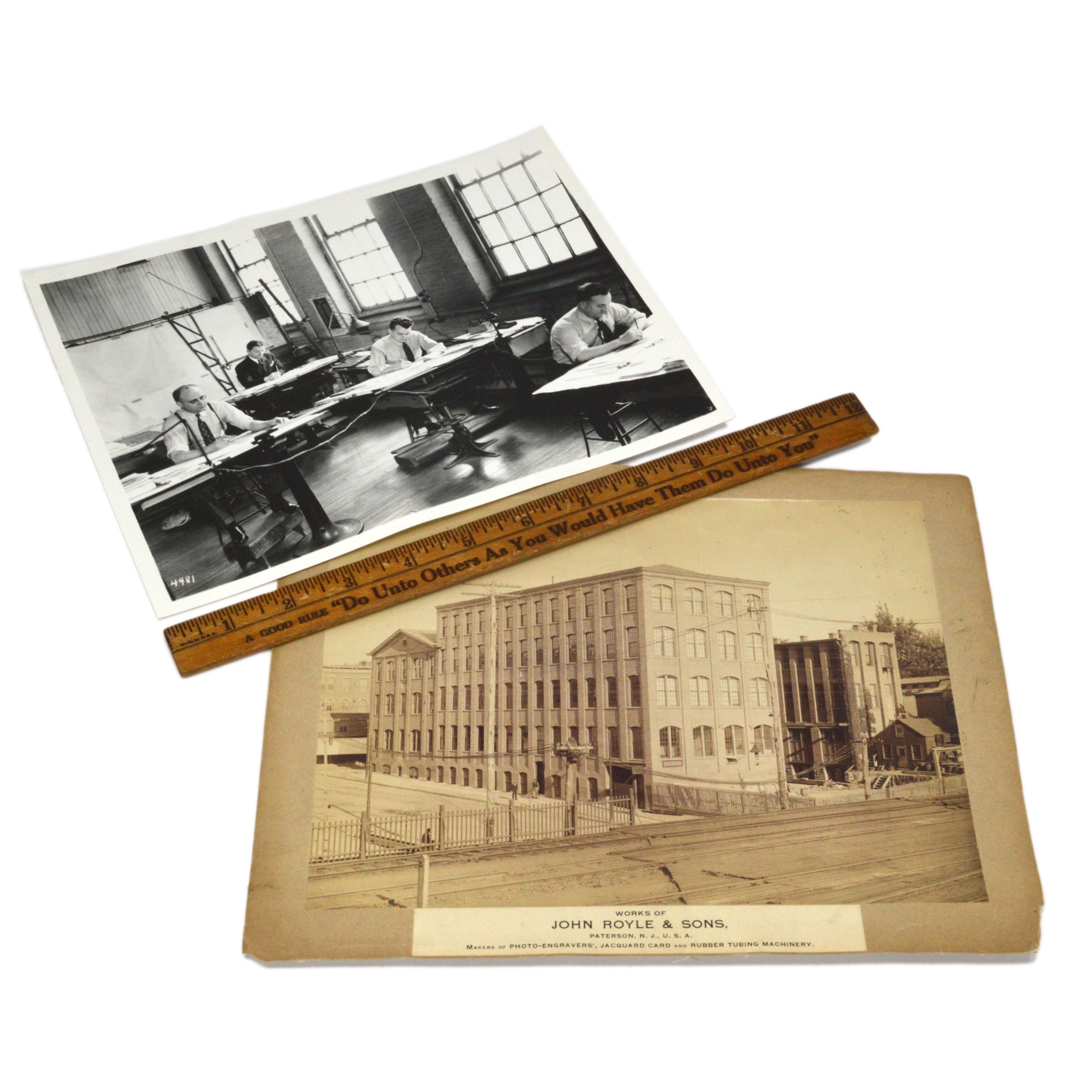 Vintage Original Photographs of JOHN ROYLE & SONS Industrial Machinery - Antique Machine Age Ephemera for Collectors & History Enthusiasts | Perfect for Home Decor, Vintage Collections & Industrial History Displays