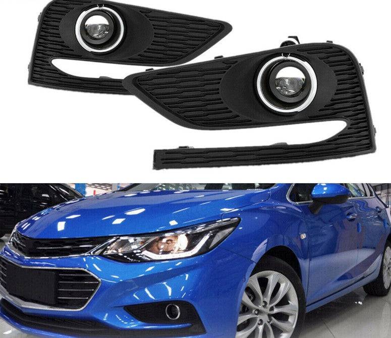2016-2018 Chevrolet Cruze LED Fog Lights with Wiring Kit - Clear Lens for Improved Visibility in Rain & Fog - Perfect for Night Driving & Bad Weather Conditions
